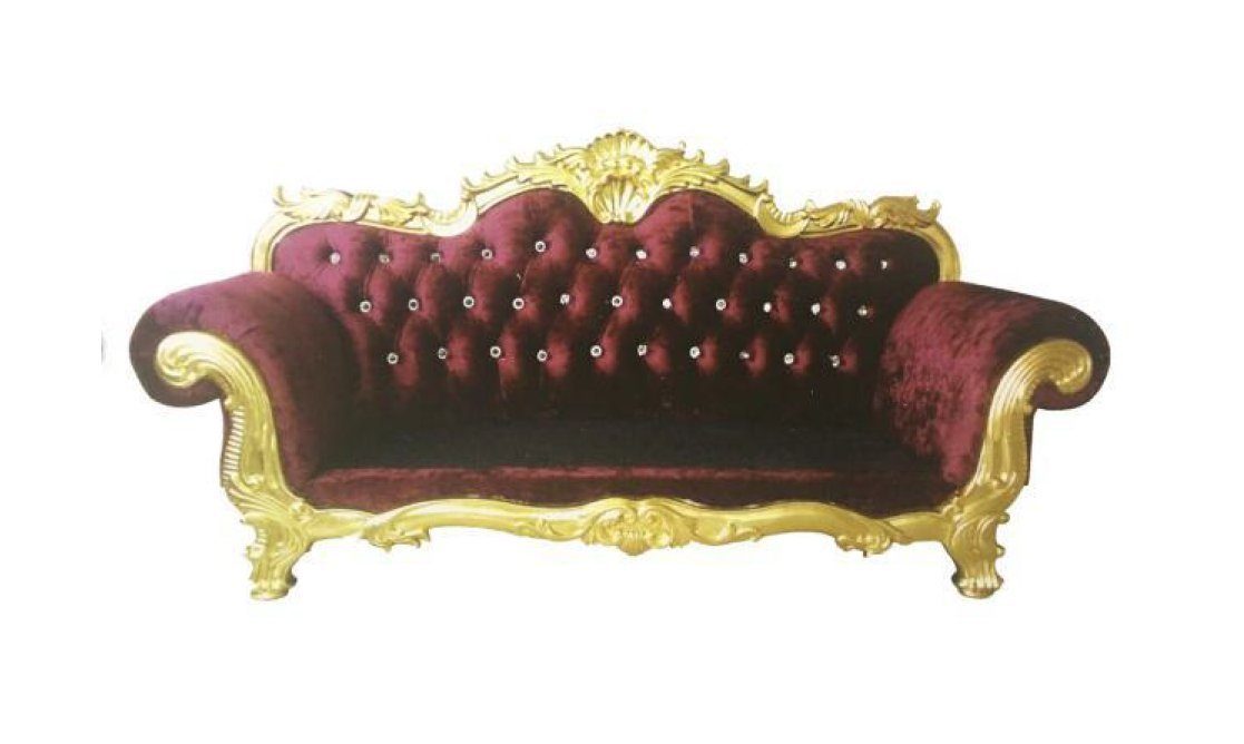 JVmoebel Sofa Klassischer Chesterfield Dreisitzer- 3-er Couch Königliches Design Neu, Made in Europe