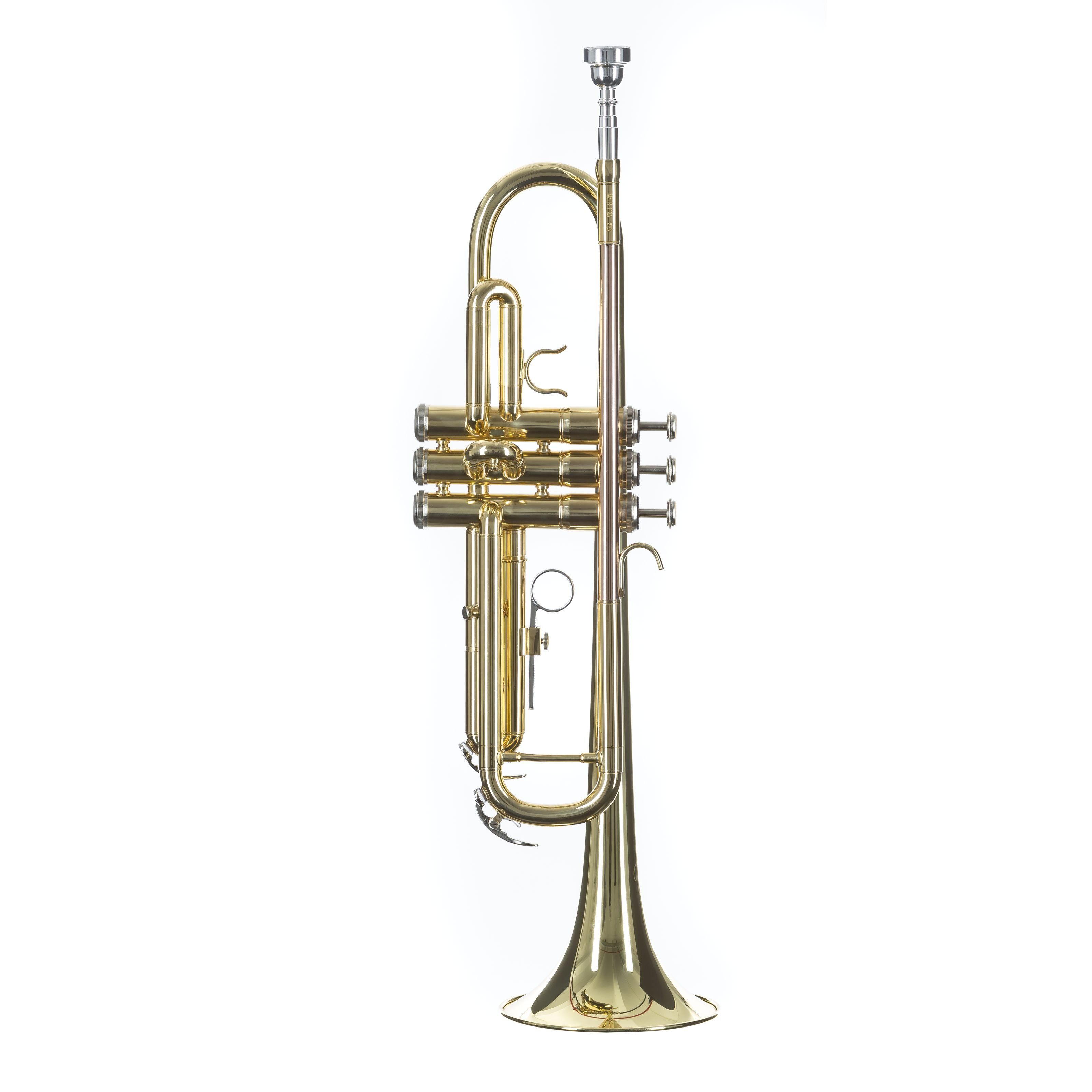 Monzani Trompete, MZTR-113A Bb-Trompete Messing Schallbecher Edelstahl Ventile Goldlack Finish inklusive Mundstück und Koffer Ideal für Einsteiger Marschkapellen, Trompeten, Bb-Trompeten, Bb-Trompete, Einsteiger Trompete, Messing Trompete
