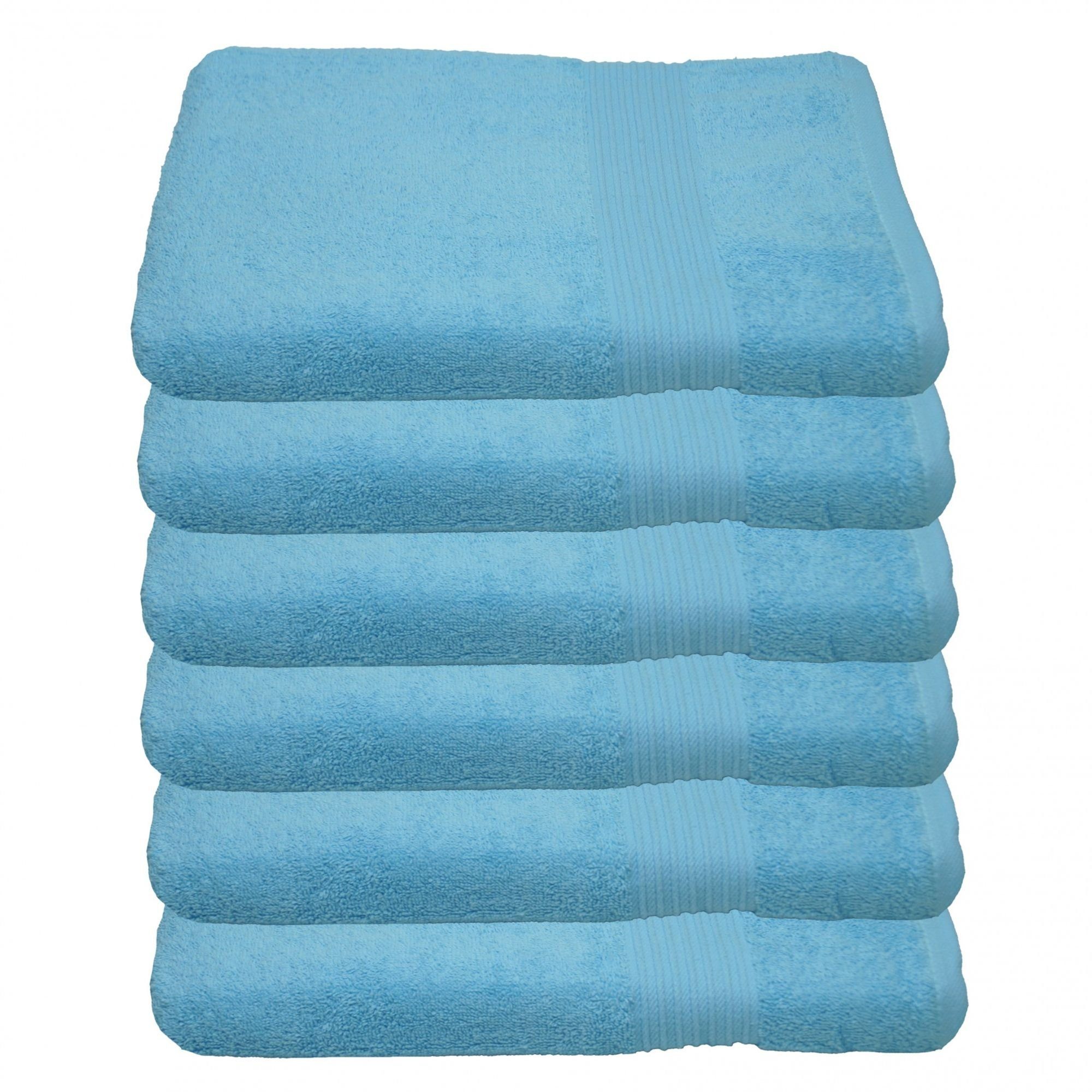 Julie Julsen Handtücher 6-Handtücher-Hellblau-Handtuch 50 x günstig online kaufen