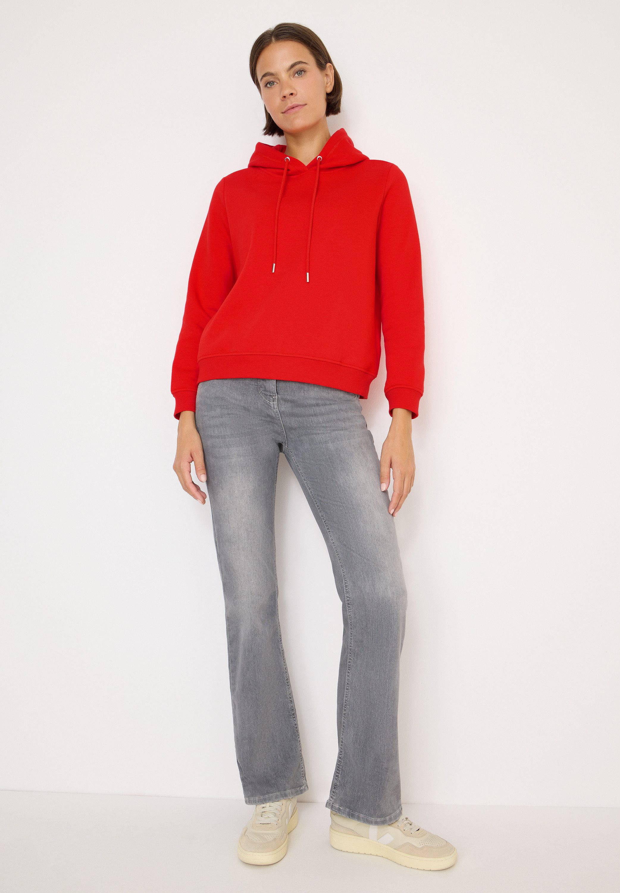 CECIL Hoodie aus softem Materialmix