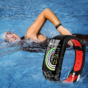 GelldG Fitness Armband mit Pulsmesser Blutdruckmessung Smartwatch Smartwatch