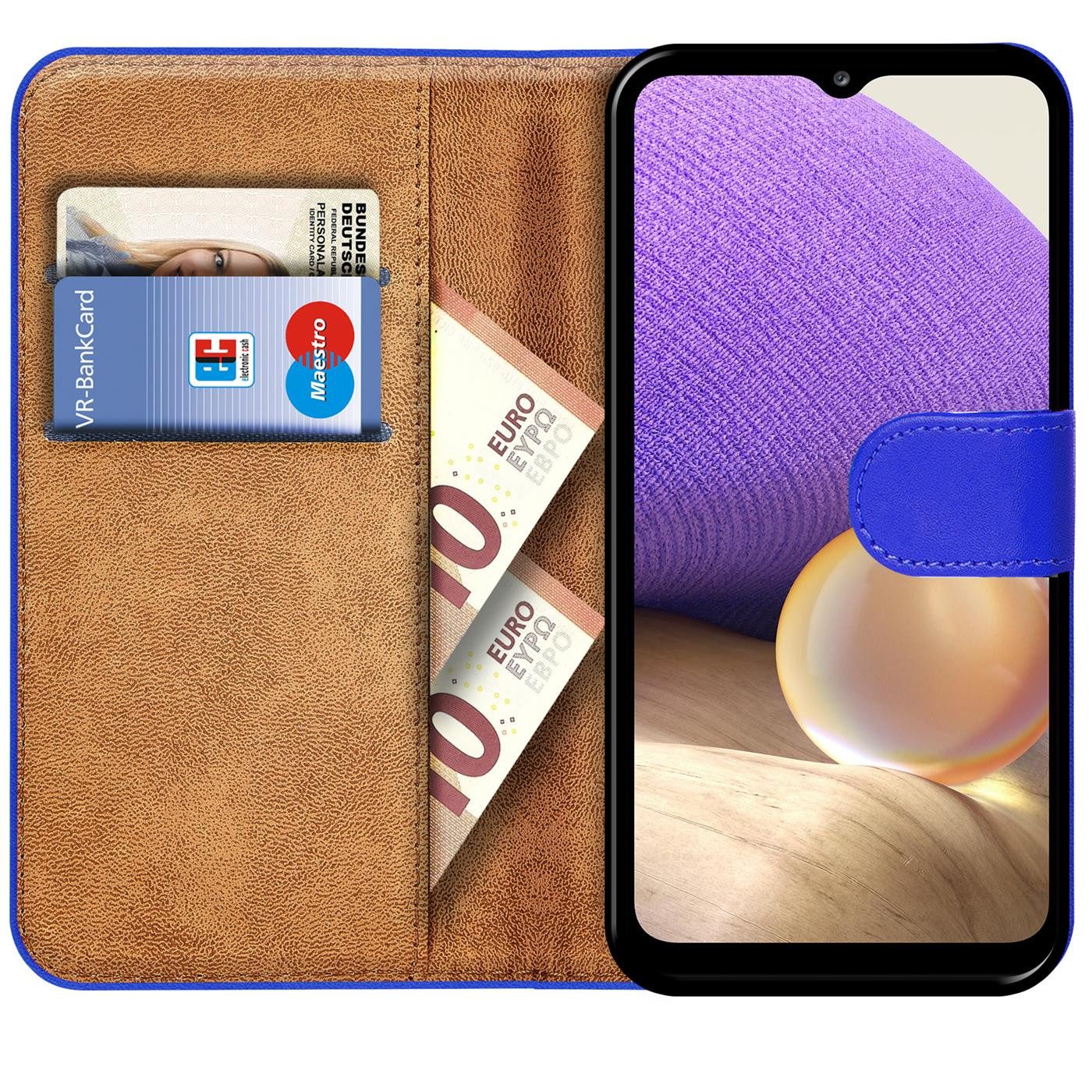 CoolGadget Handyhülle Book Case Handy Tasche für Samsung Galaxy A22 5G 6,6 Zoll, Hülle Klapphülle Flip Cover für Samsung A22 5G Schutzhülle stoßfest