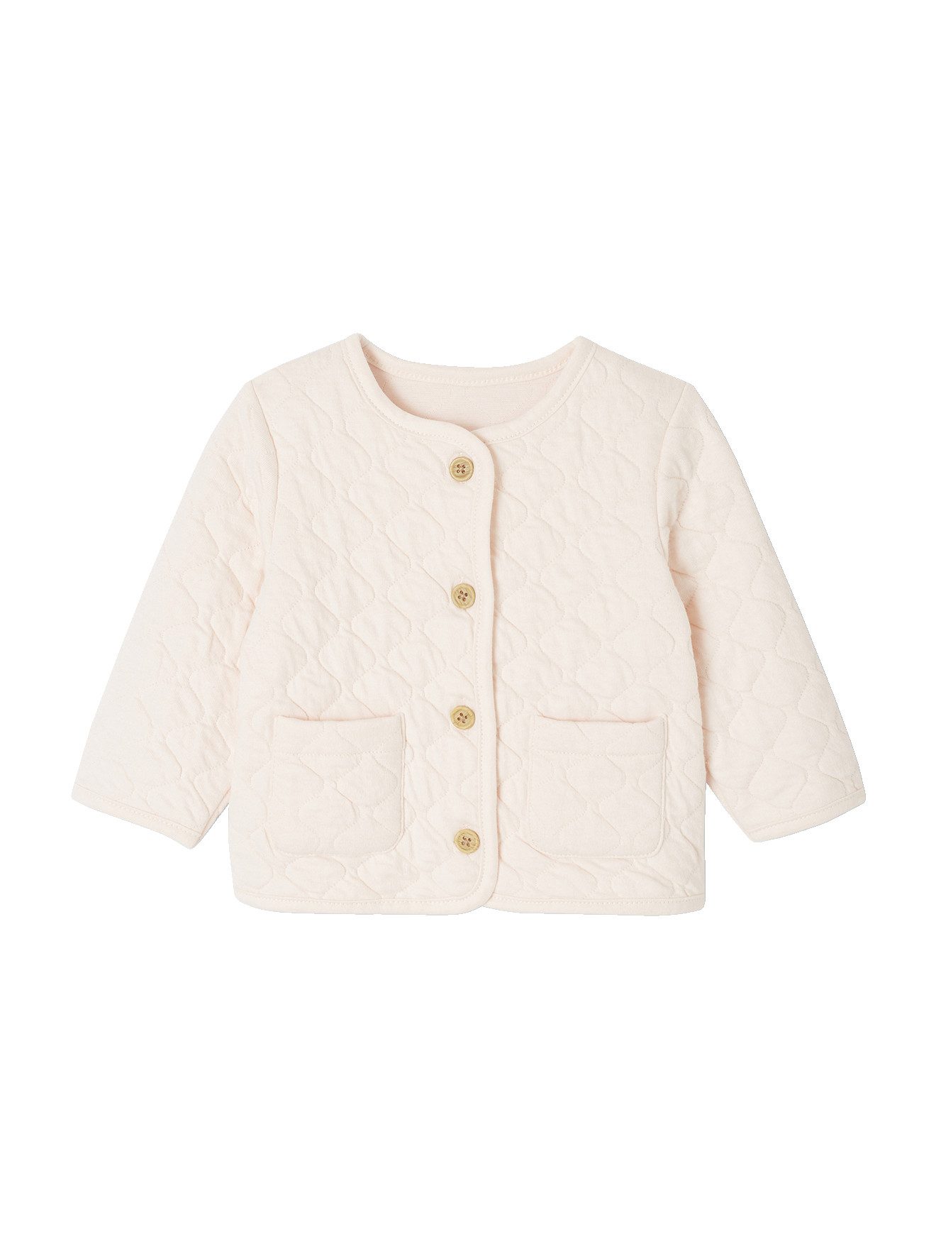 vertbaudet Cardigan Baby Musselinjacke mit Steppnähten wendbar