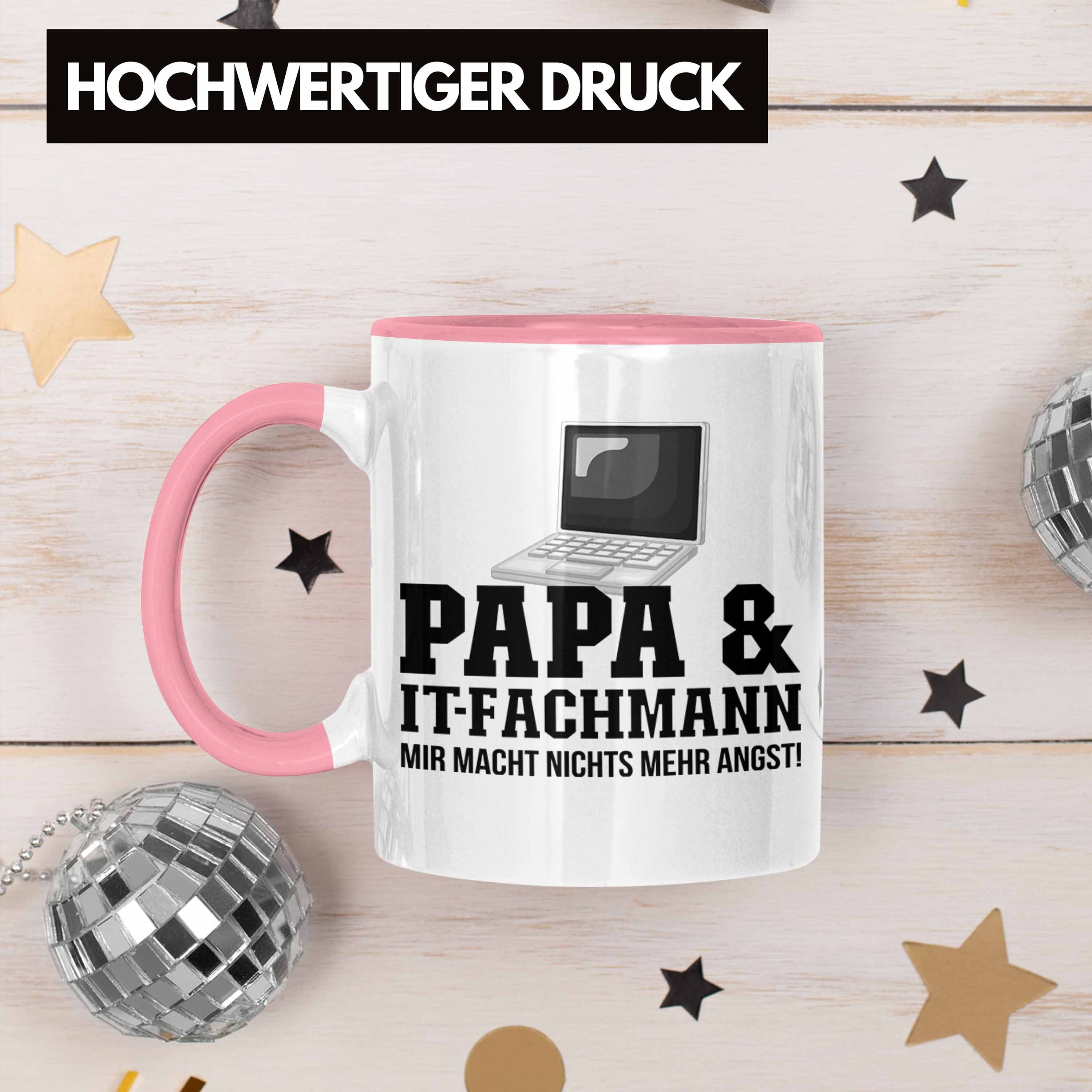 IT Papa Trendation IT-Fachmann Trendation und Tasse Tech Tasse Rosa für - Geschenkidee Vater