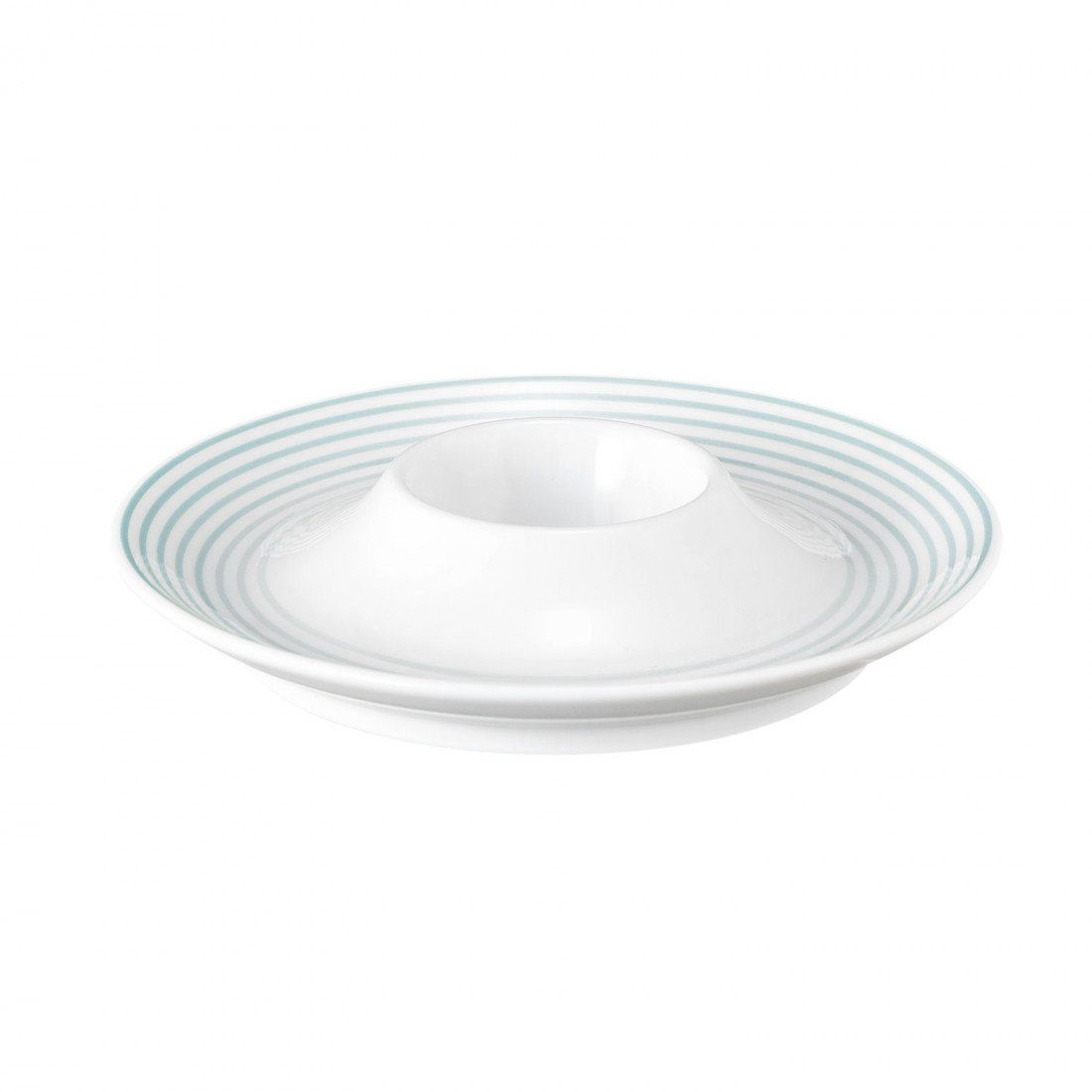 Seltmann Weiden Eierbecher Eierbecher mit Ablage Blues arktisblau rund mit Relief Ø 12,5 cm