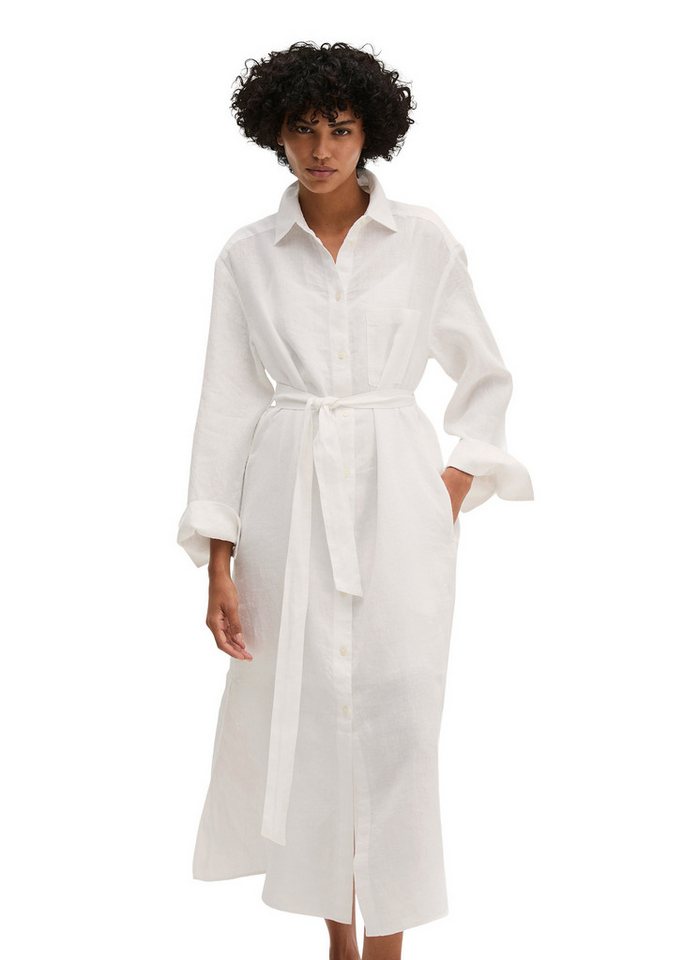 Marc O'Polo Hemdblusenkleid mit Taillenbindeband