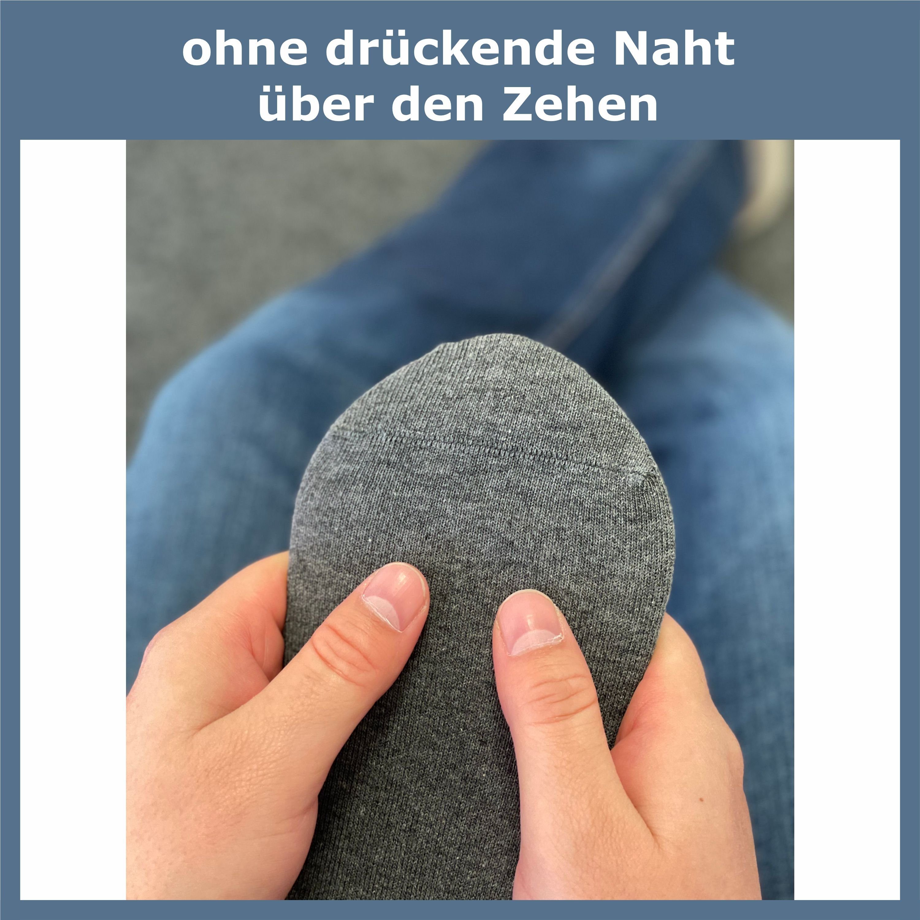 GAWILO Diabetikersocken für Herren - Ohne Gummibund & ohne Naht - Extra weiter Komfort-Bund (6 Paar) Venensocke für Diabetiker mit viel Baumwolle - feines Maschenbild