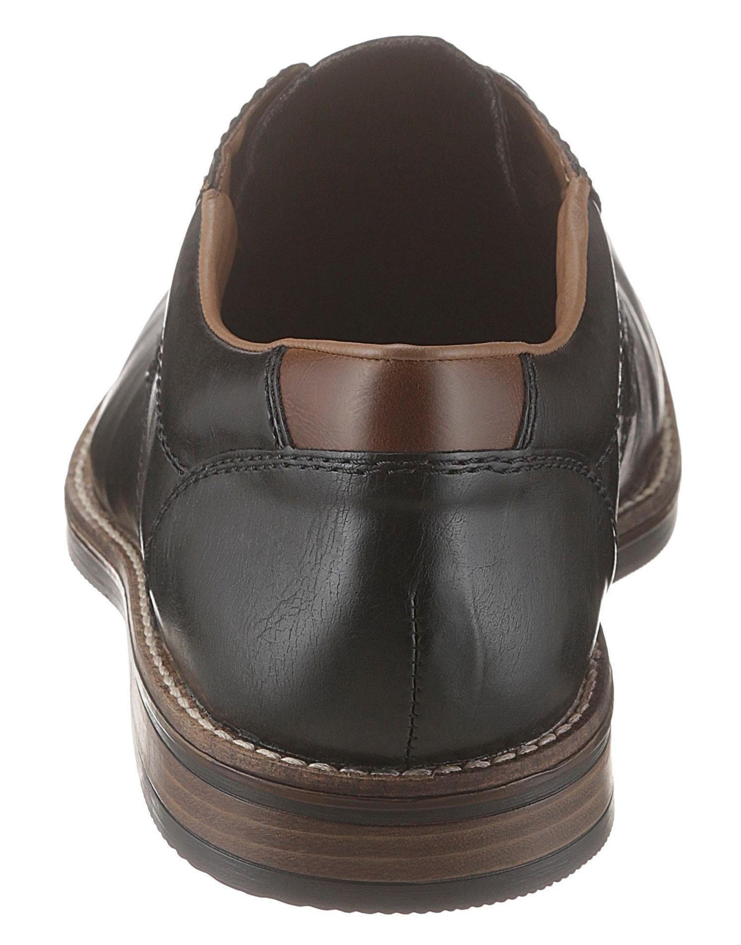Rieker Schnürschuh mit modischen Ziernähten, Freizeitschuh, Halbschuh, Schn günstig online kaufen