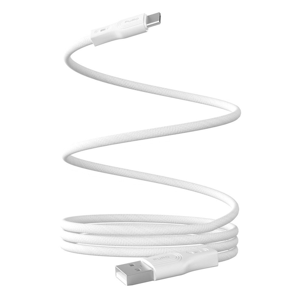 Puro Schnellladekabel Datenkabel Anschlusskabel magnetisches Ladekabel, USB-A, USB-C (100.0 cm), magnetisch, verwicklungsfrei, TPE-Geflecht