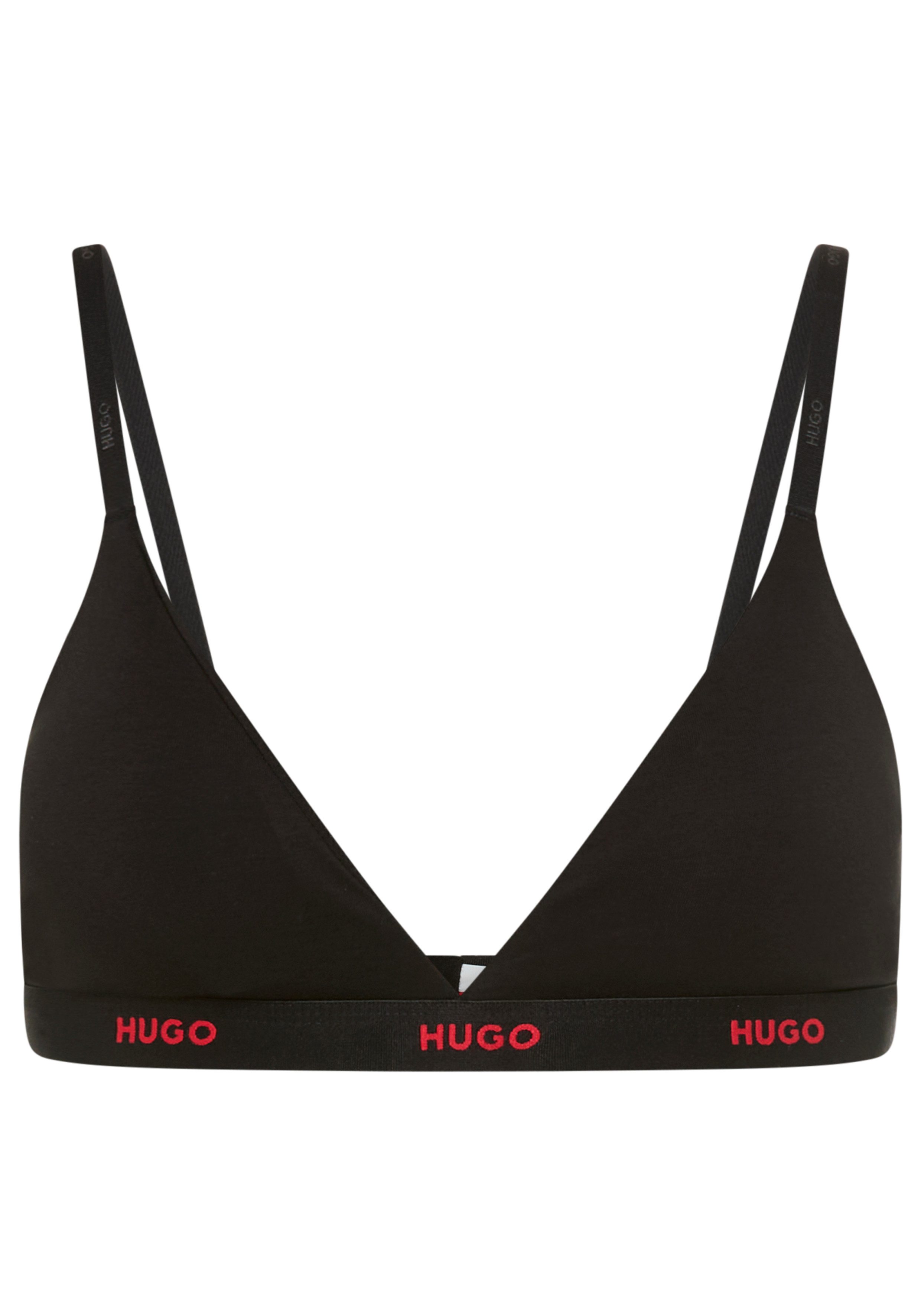 Triangel-BH aus Stretch-Baumwolle mit Logo-Unterbrustband