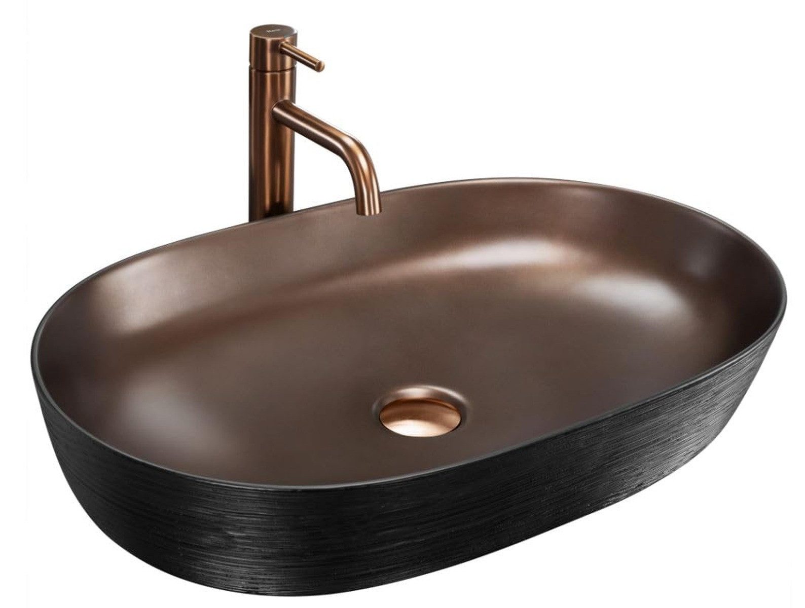 GTM Design Aufsatzwaschbecken Glanz Modern Waschbecken günstig online kaufen