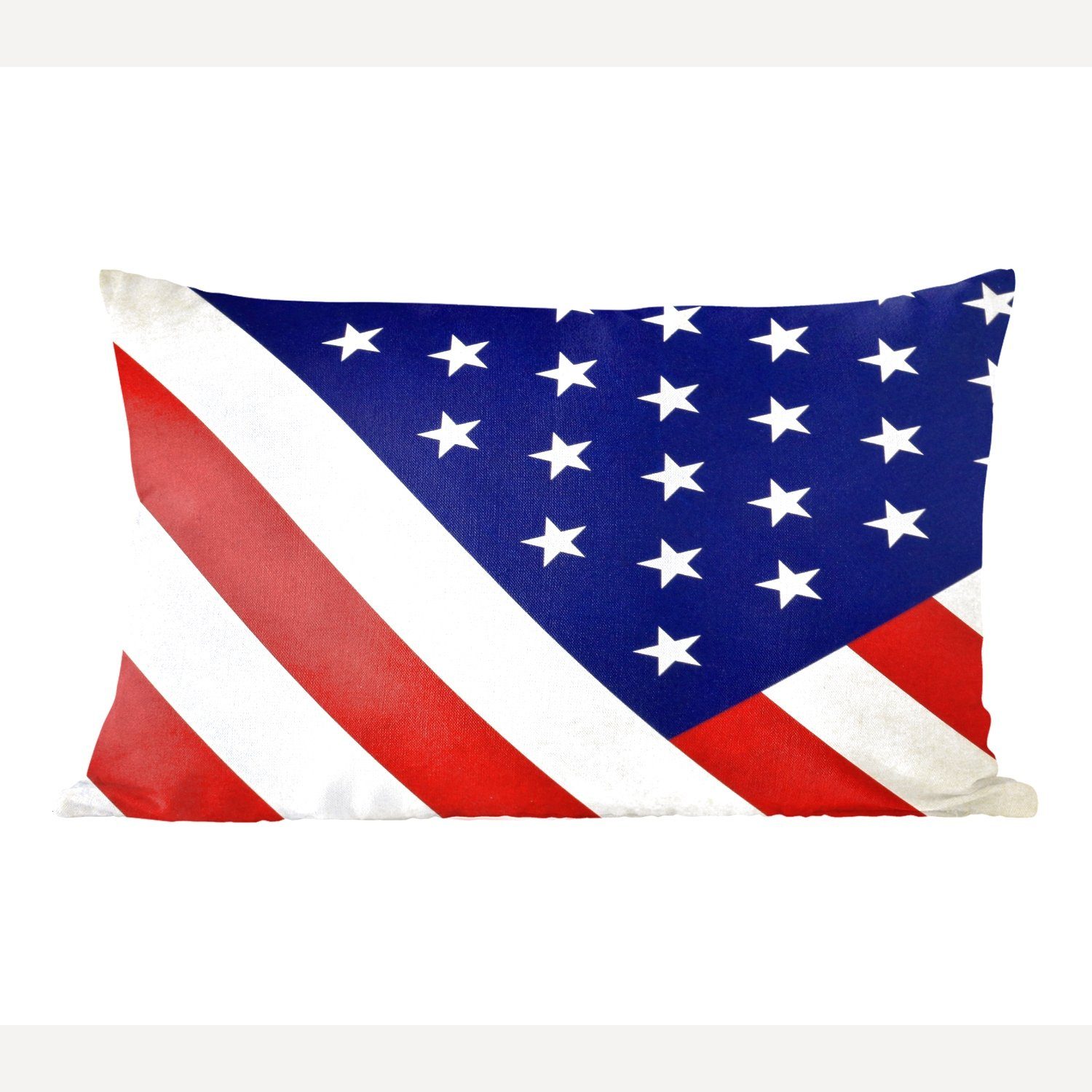 der Dekoration, Zierkissen, Füllung, MuchoWow Dekokissen Teil Staaten, Vereinigten Wohzimmer Flagge mit der Dekokissen Schlafzimmer