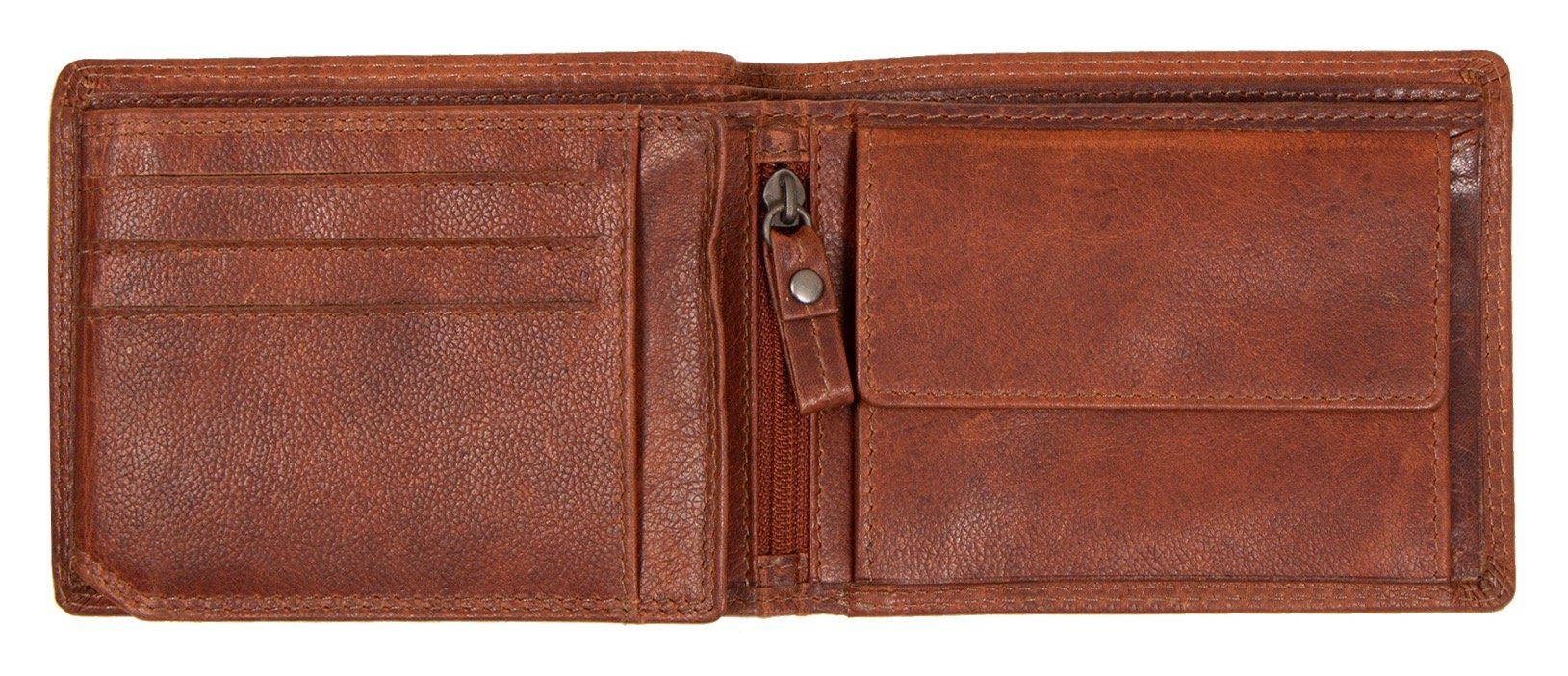 MUSTANG Geldbörse Udine, aus Leder mit Reißverschluss-Innenfach günstig online kaufen