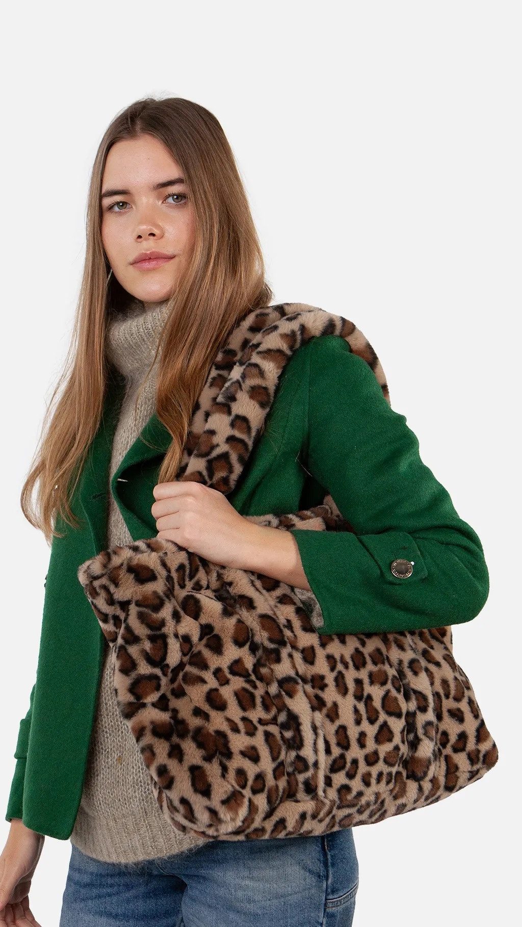 Barts Shopper Barts Purida Shopper aus Kunstfell mit Leopardenmuster