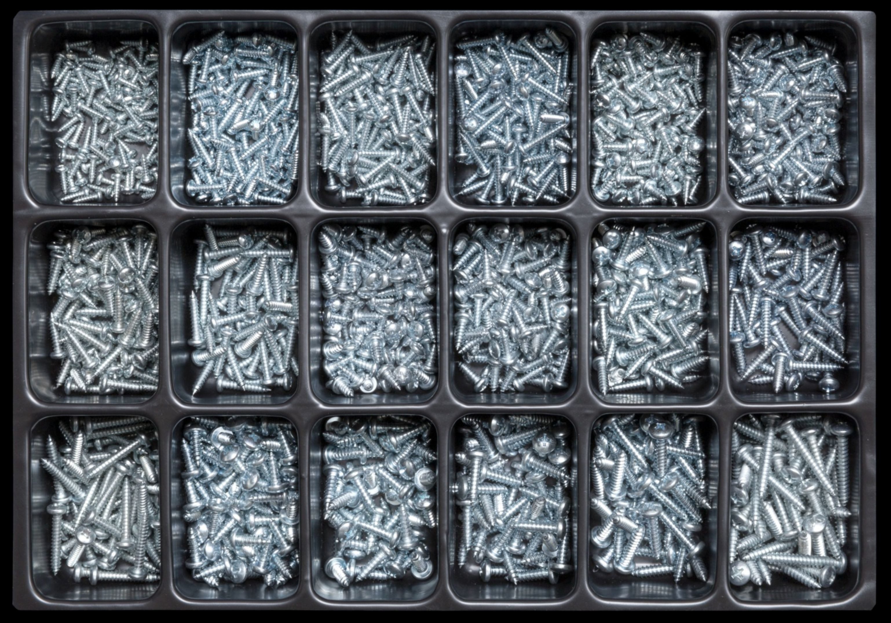 Dresselhaus Schrauben-Set Dresselhaus Sortimente Blechschrauben DIN 7981 galv. verzinkt - 8532