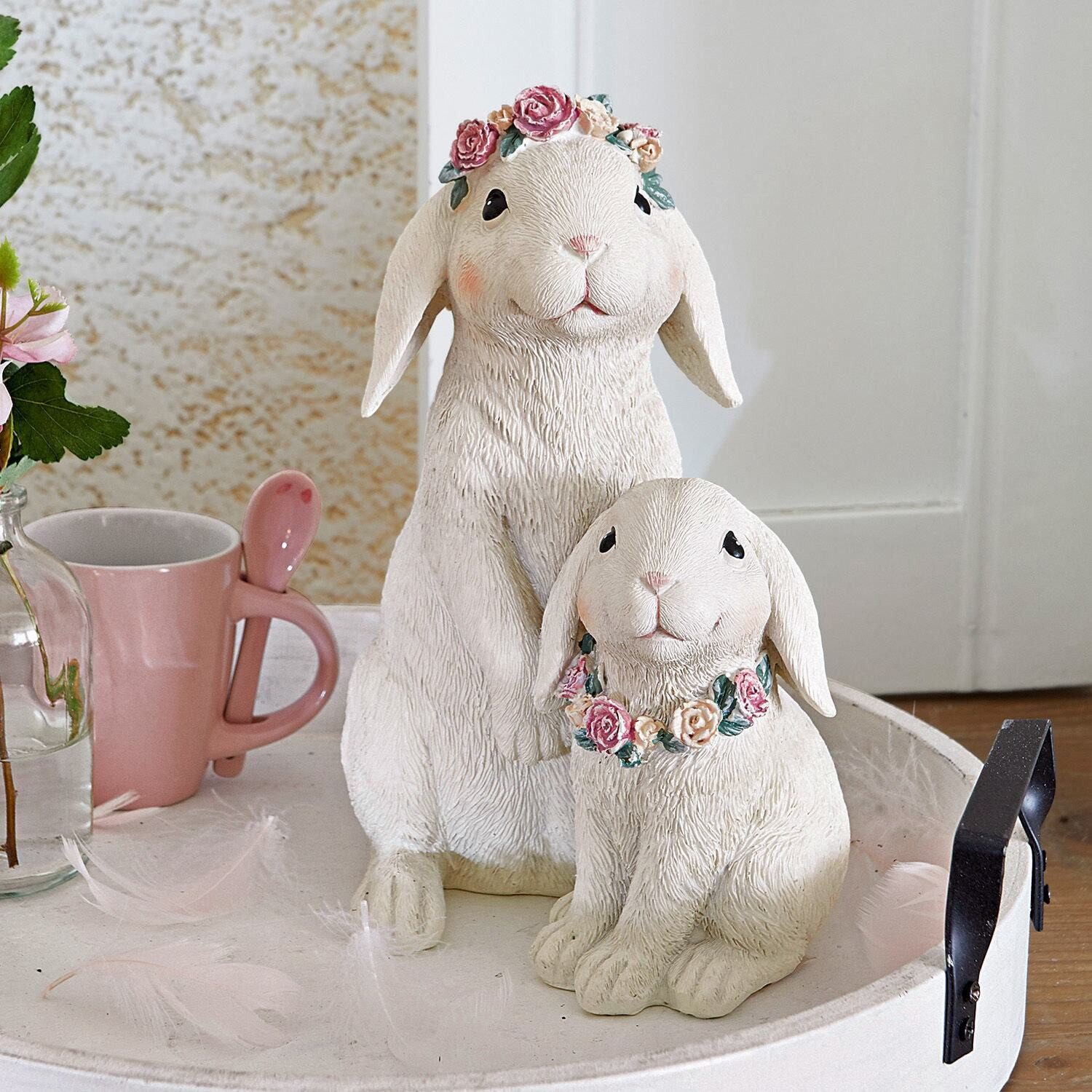 Mirabeau Osterfigur handbemalte Osterdeko Hasen Sappos, günstig online kaufen