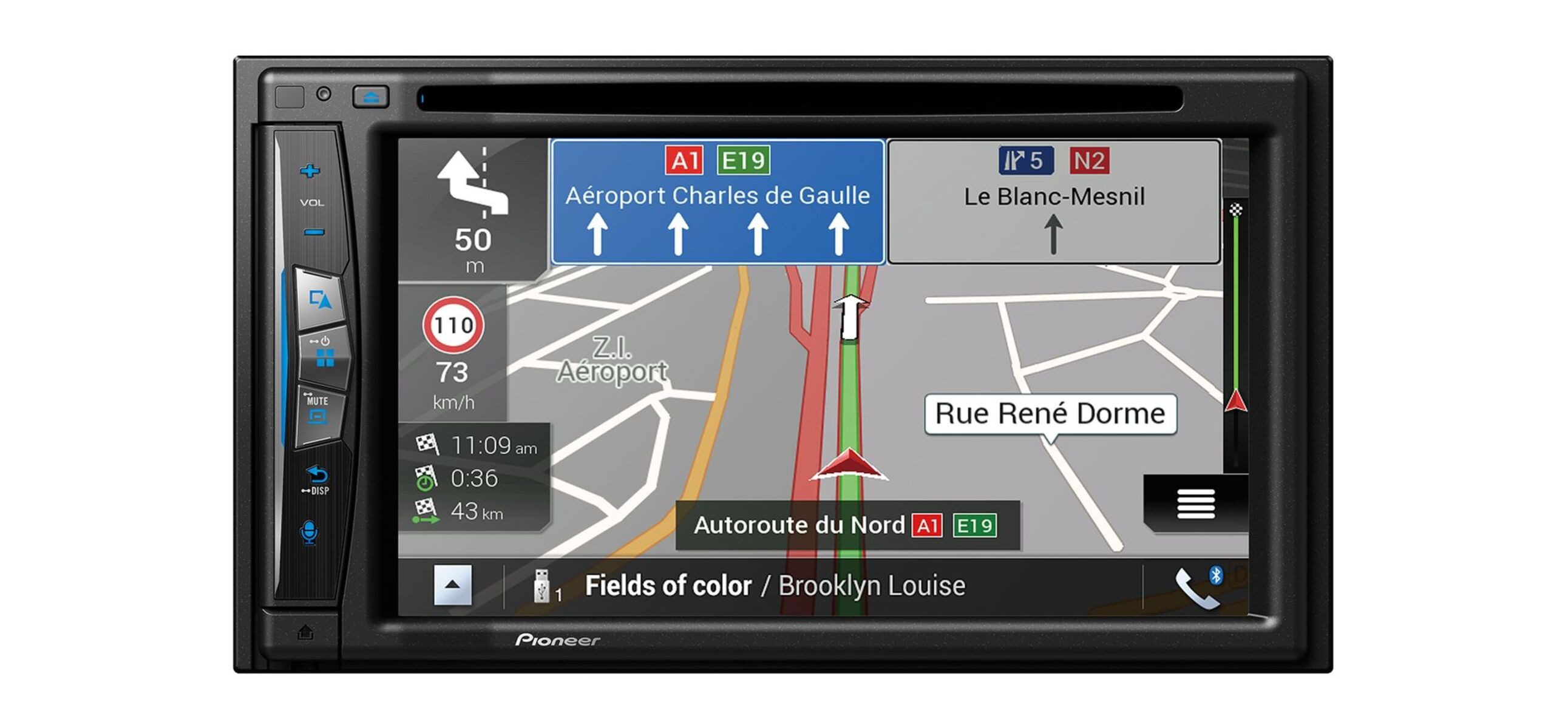 Pioneer AVIC-Z630BT Navigation Bluetooth kabelloses Apple CarPlayradio Autoradio (RDS, AM/FM Radio, Animiertes Display, DAB, DVD Regionalcodes, 2 DIN)