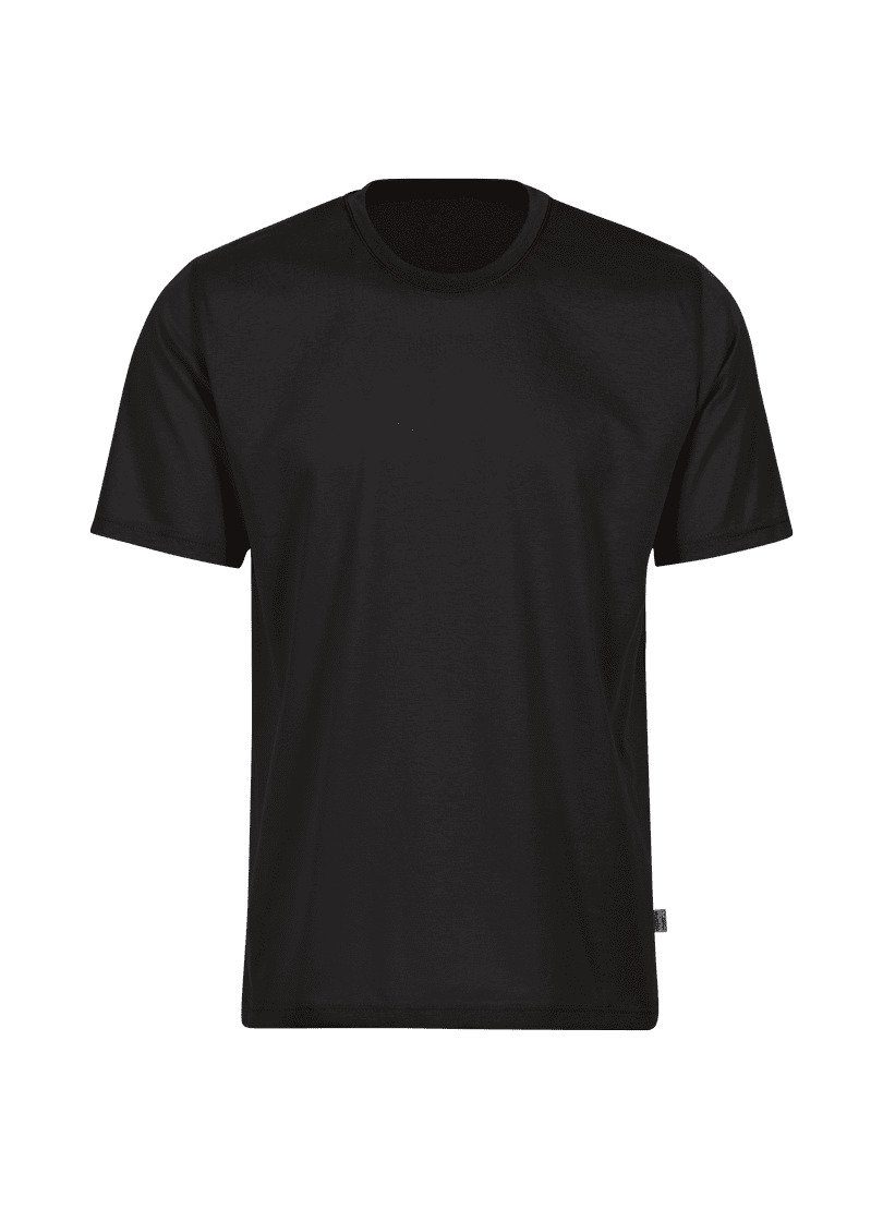 Trigema T-Shirt TRIGEMA T-Shirt aus 100% schwarz Baumwolle