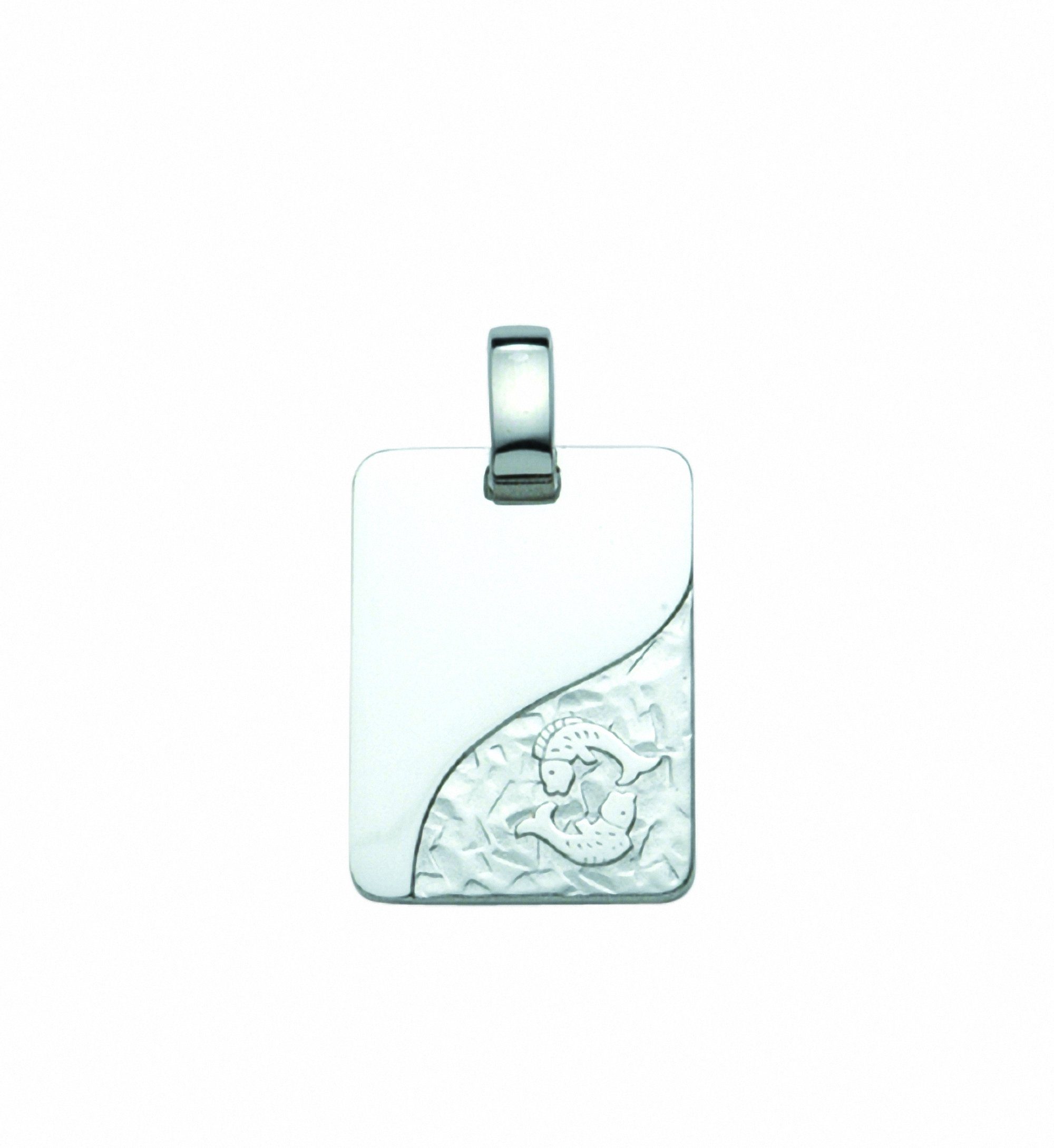 Fisch, Adelia´s Anhänger mit Set 925 Sternzeichen Halskette Anhänger Silber mit Schmuckset - Kette