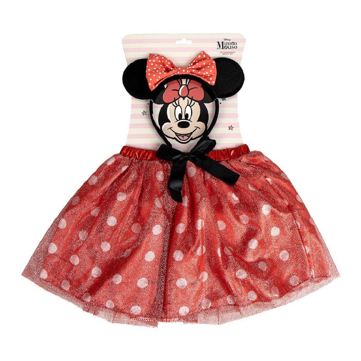 Disney Minnie Mouse Schmuckset Tutu-Set – 2-teilig mit süßem Kopfschmuck