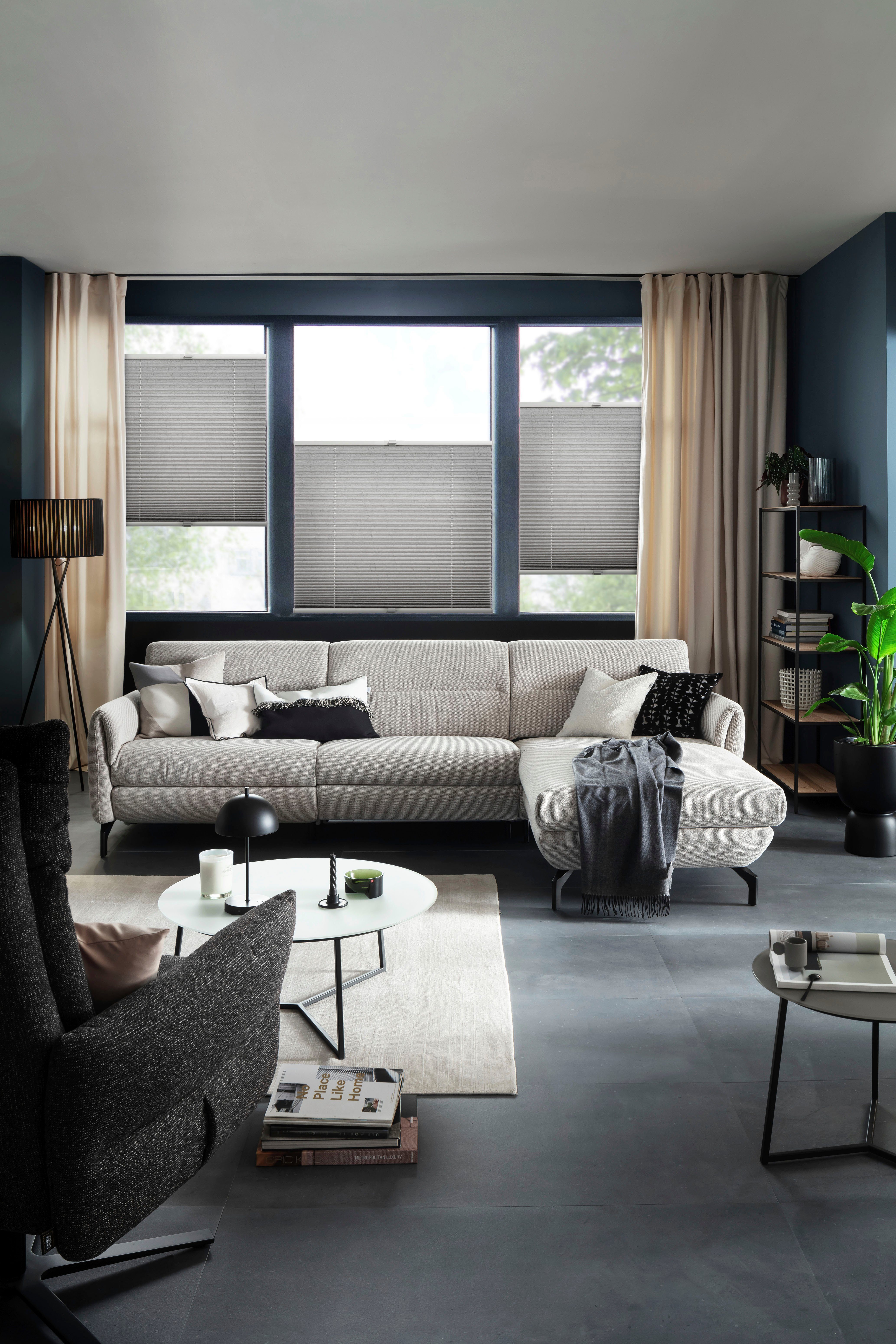 SCHÖNER WOHNEN-Kollektion Plissee Milla, blickdicht, mit Bohren, verspannt, verschraubt, verschraubt, silberne oder weiße Rollo-Technik