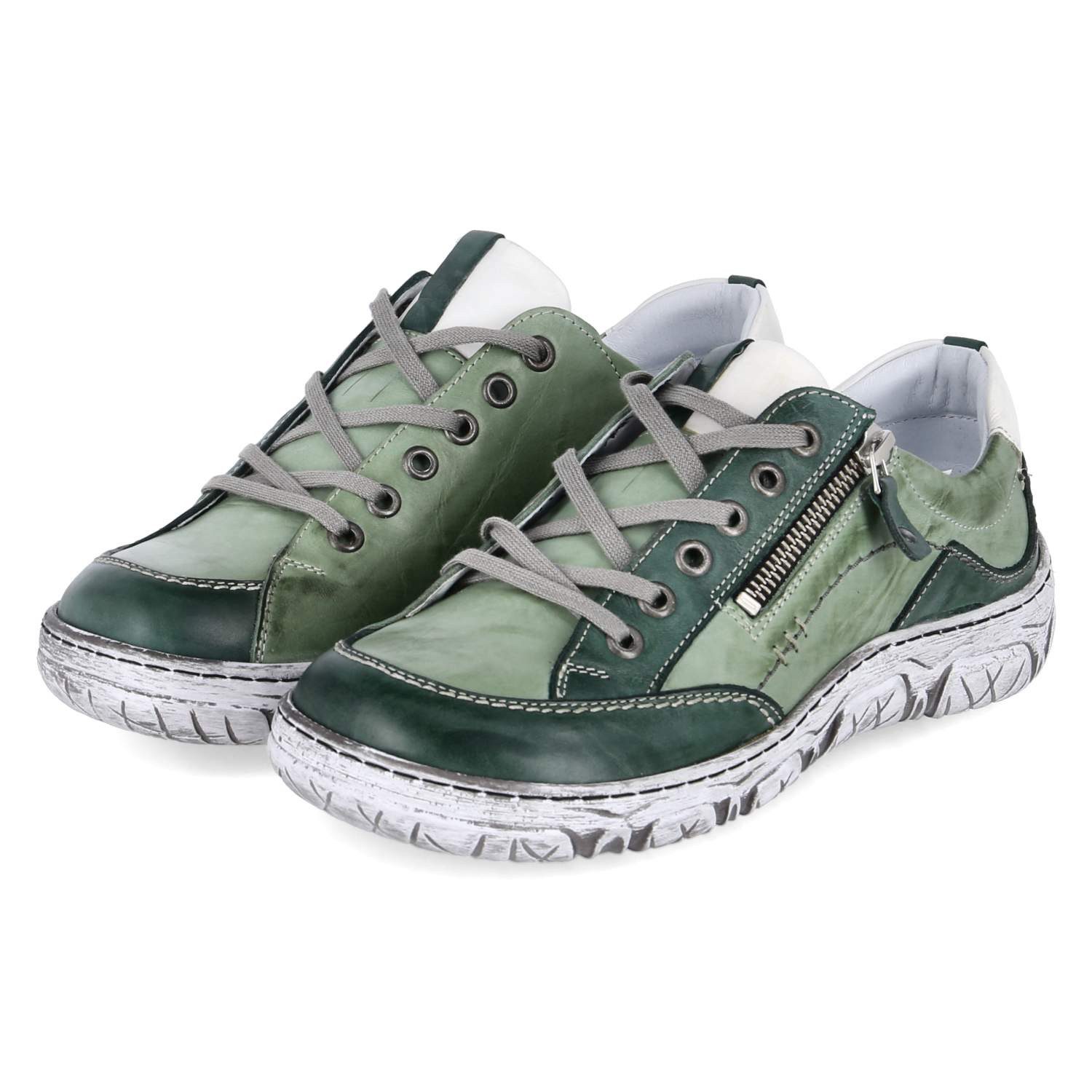 KRISBUT Krisbut 2650A-3 Damen Leder green Schnürschuh