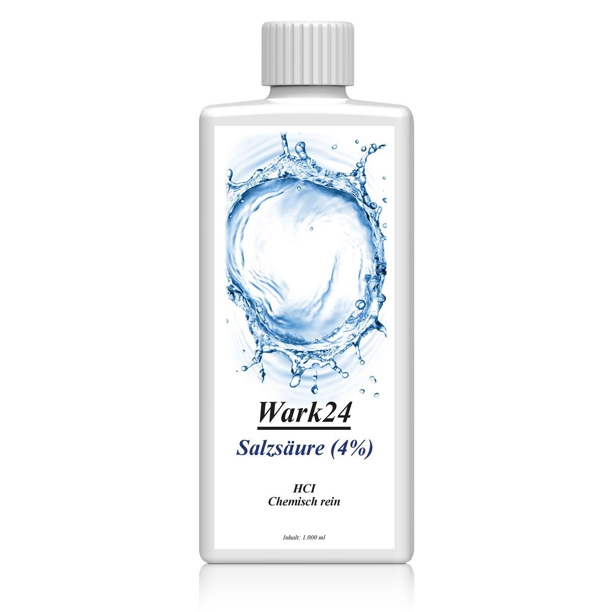Wark24 Wark24 Salzsäure (4) 1L zur Entfernung von Kalk, Rost und Ablagerung Spezialwaschmittel