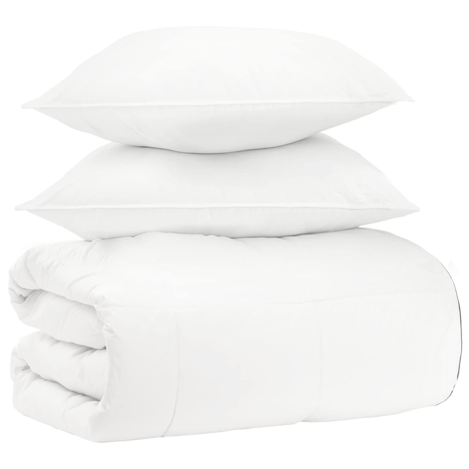 vidaXL Bett Bettwäsche-Set 3 stk. Weiß Bambus (3-tlg)