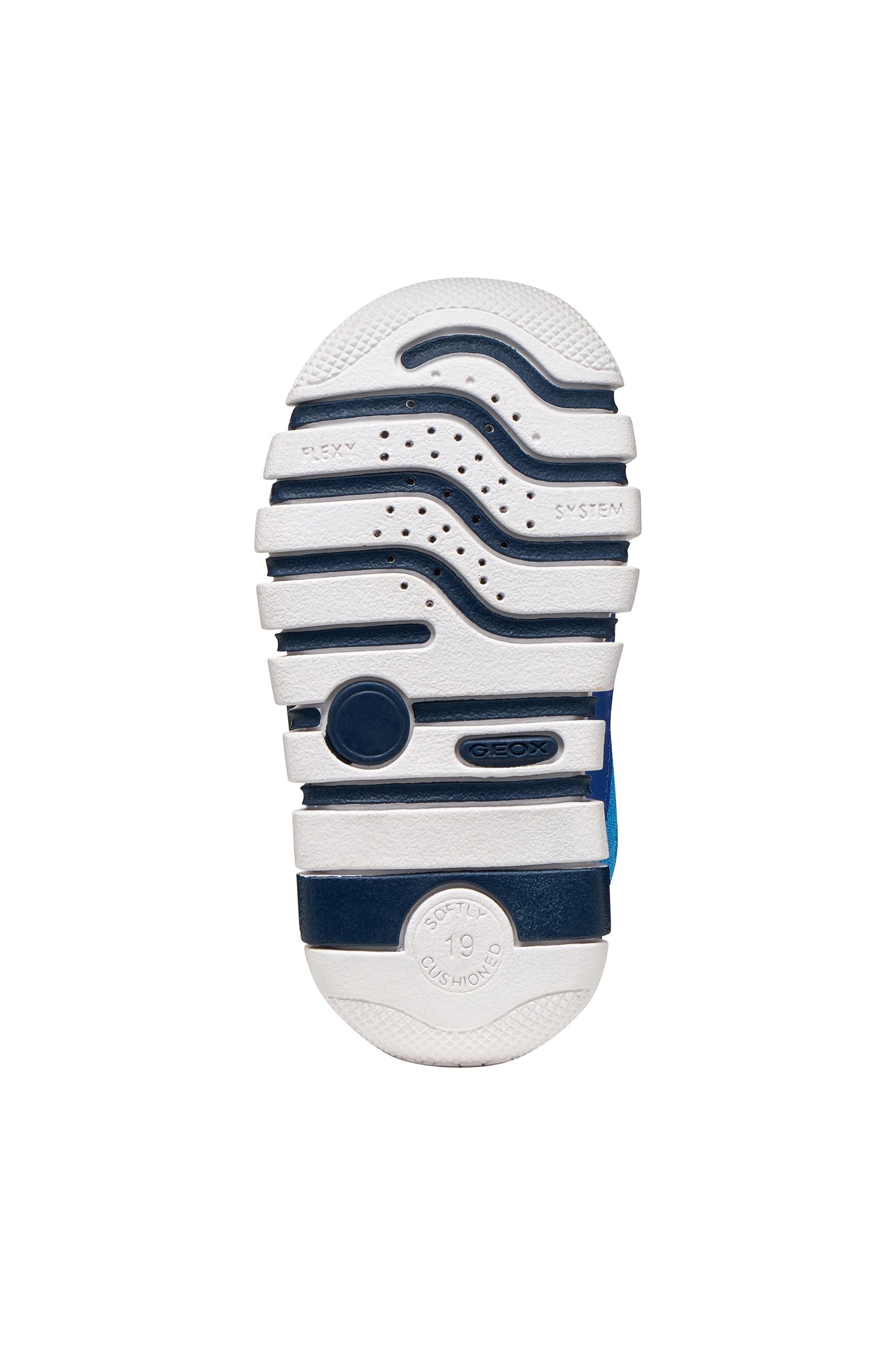 Geox B IUPIDOO BOY Lauflernschuh Babyschuh mit Logoschriftzug, Größenschablone zum Download