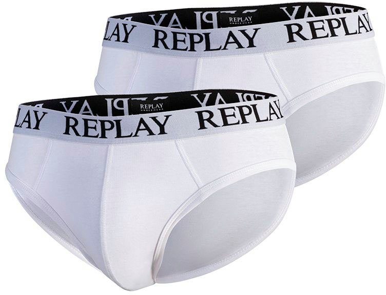 Slip Logo Bo weiß 2pcs 2er-Pack) Basic Cuff Replay (Packung, SLIP