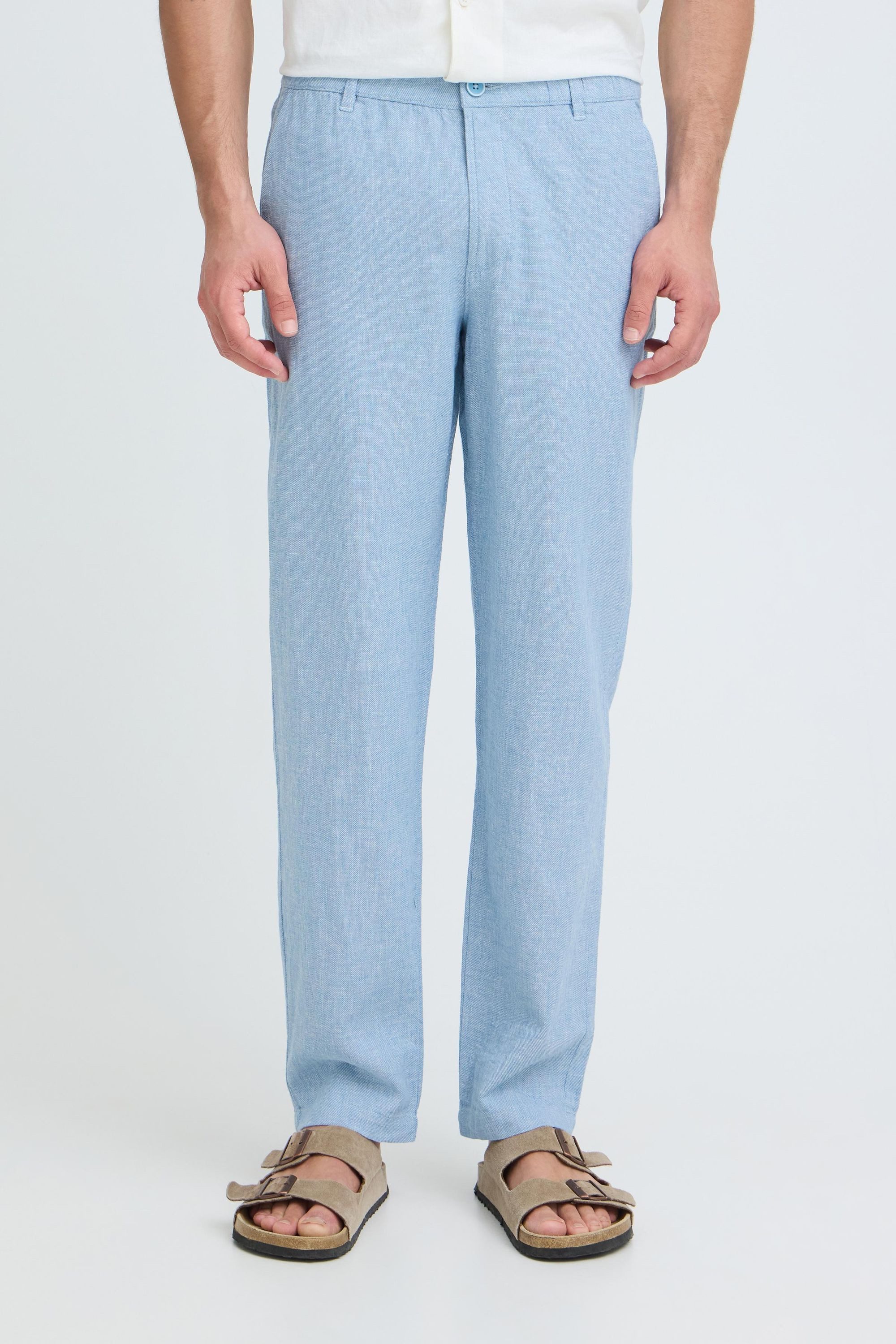 INDICODE Leinenhose IDTropelo Sommerliche Chinohose aus Leinen-Baumwoll-Mix