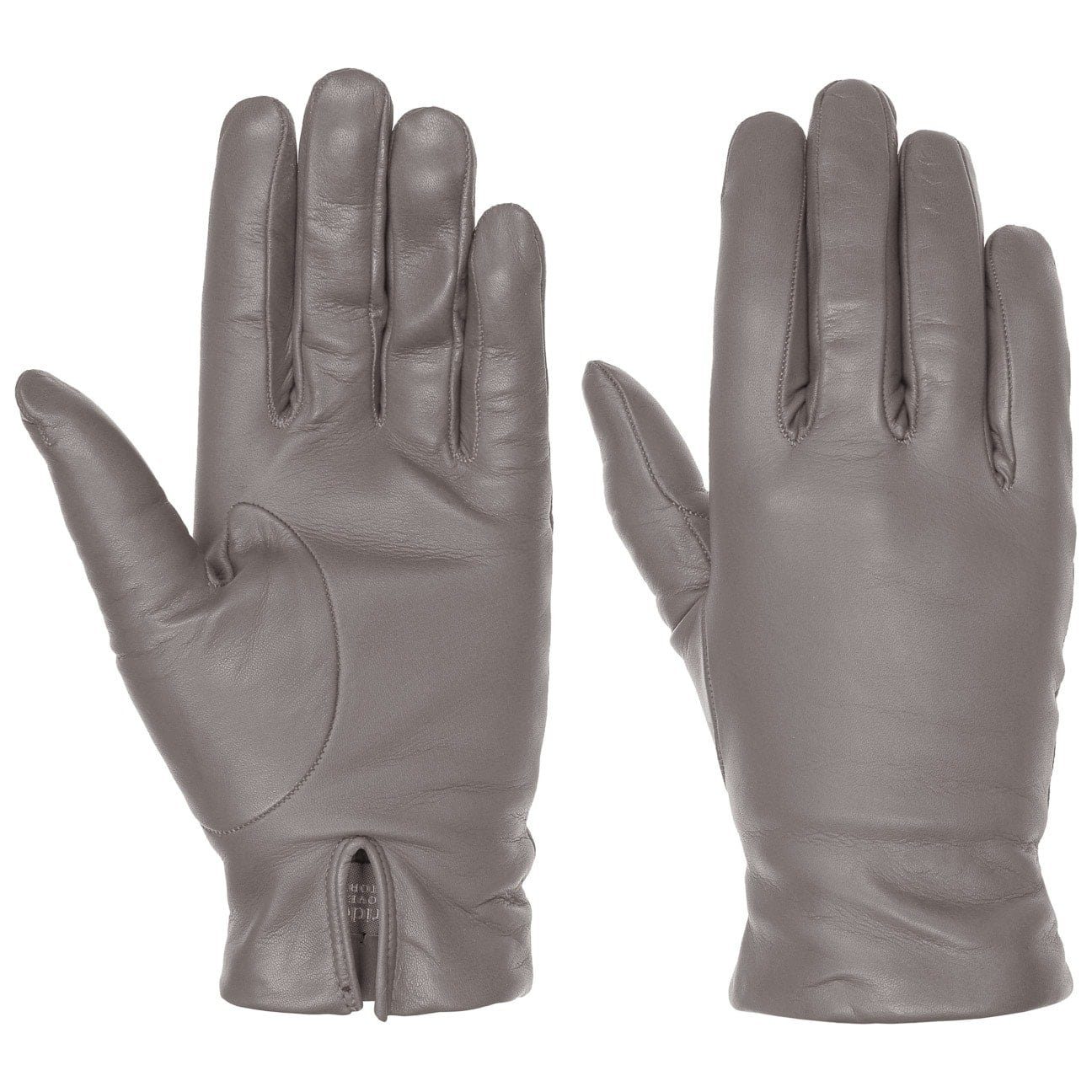 Caridei Lederhandschuhe (1-St) Fingerhandschuhe mit Futter, Made in Italy