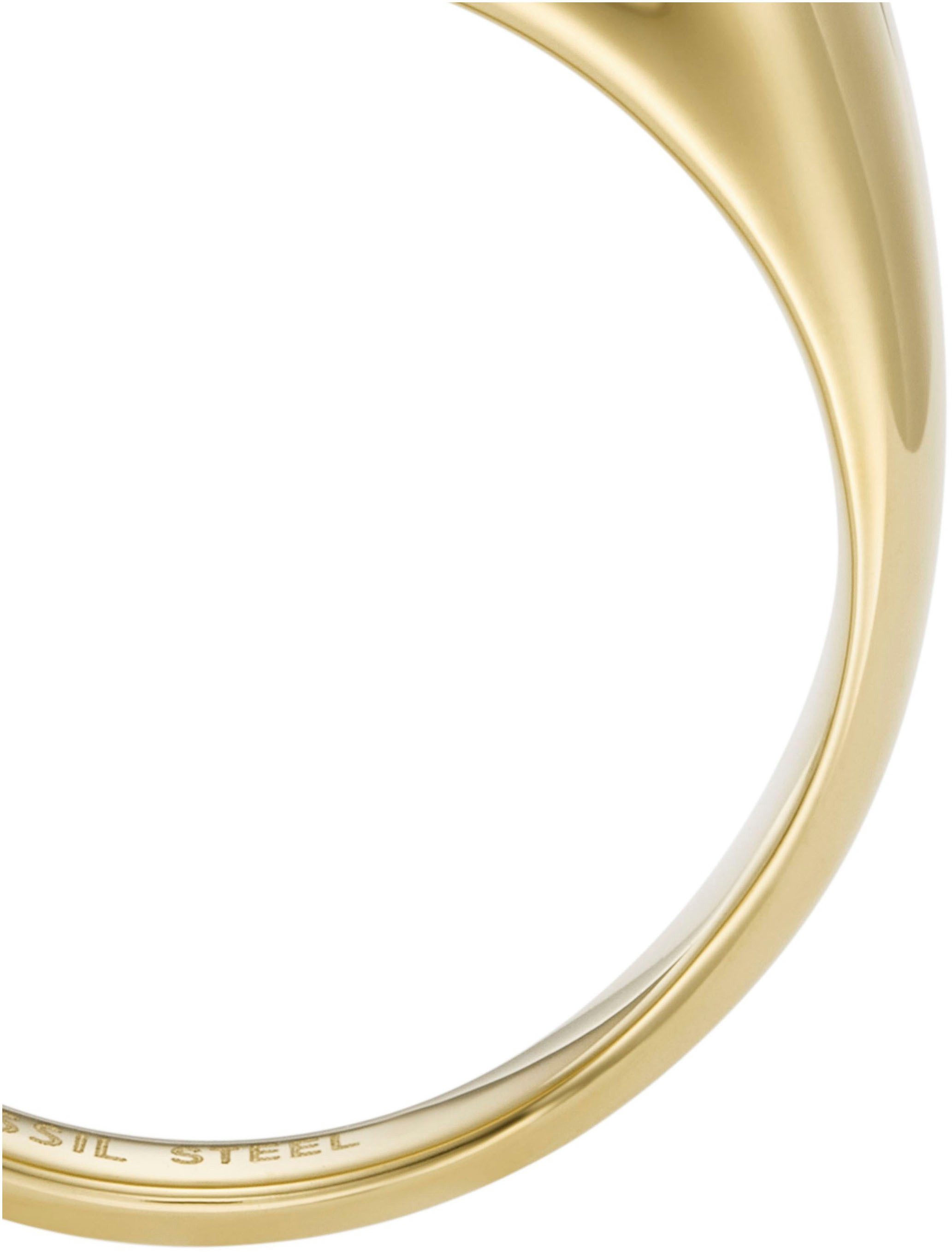 Fossil Fingerring Schmuck Geschenk Edelstahl All Stacked Up