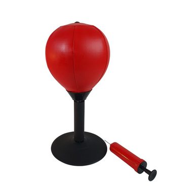 sesua Punchingball Tisch Punchingball rot Antistress Boxbirne Mini Boxball mit Saugnapf