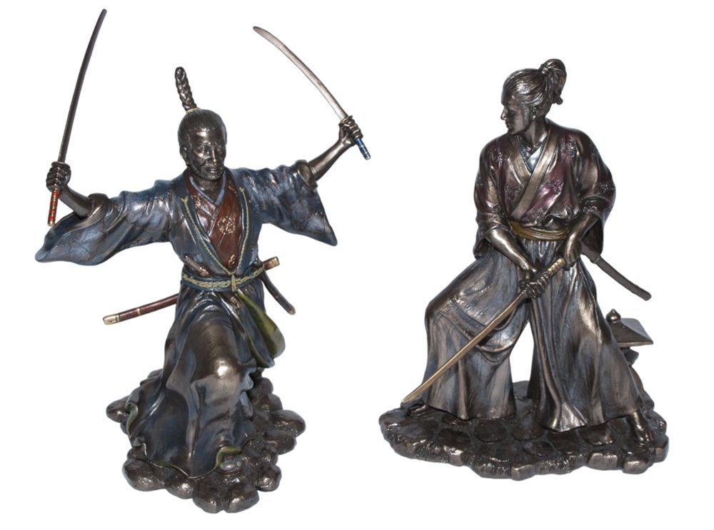 Parastone Dekofigur Set: Kimono Deko Figuren H Art Krieger Samurai im cm 21-22