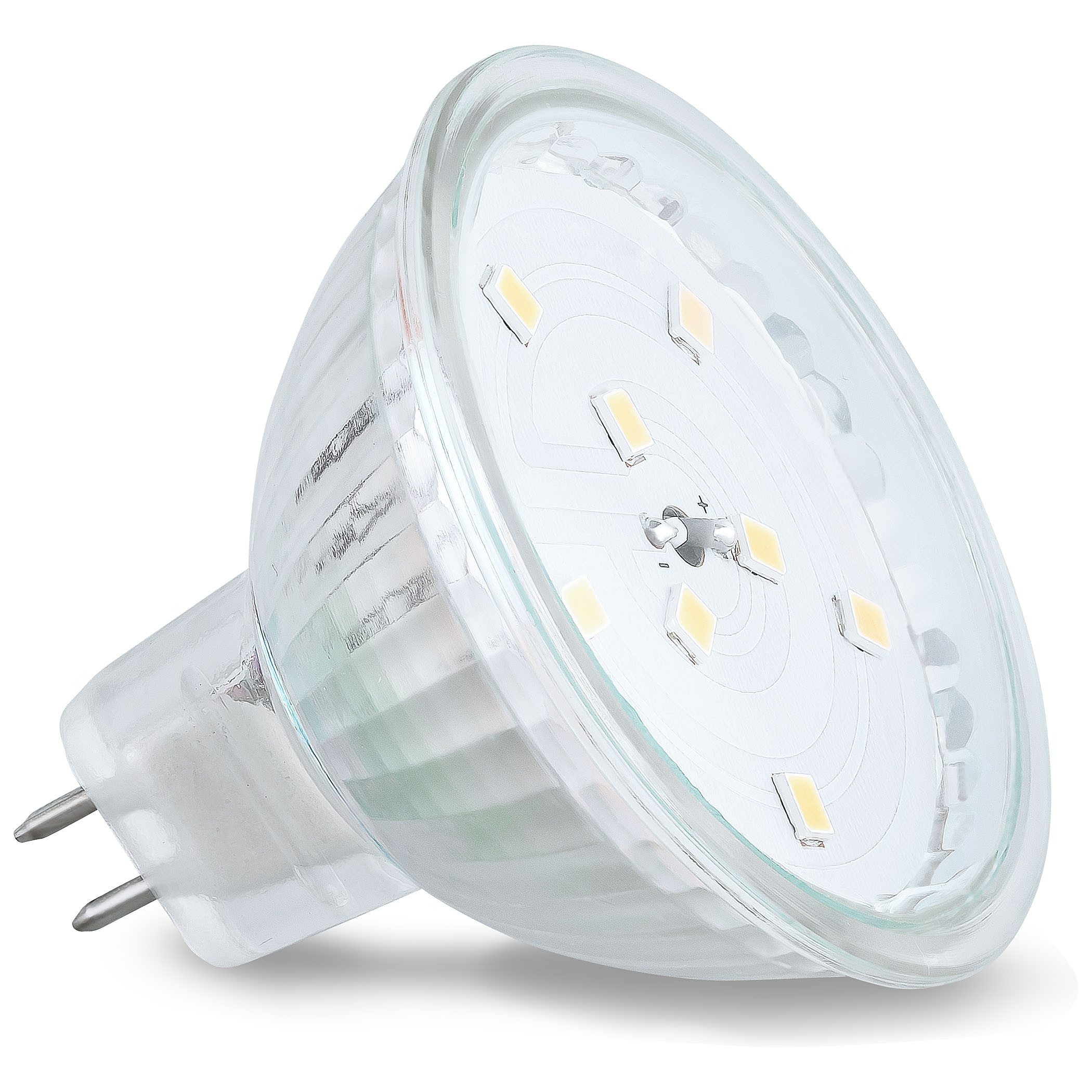 SEBSON LED-Leuchtmittel LED Lampe GU5.3 / MR16 warmweiß 3.5W 280lm 12V DC Leuchtmittel