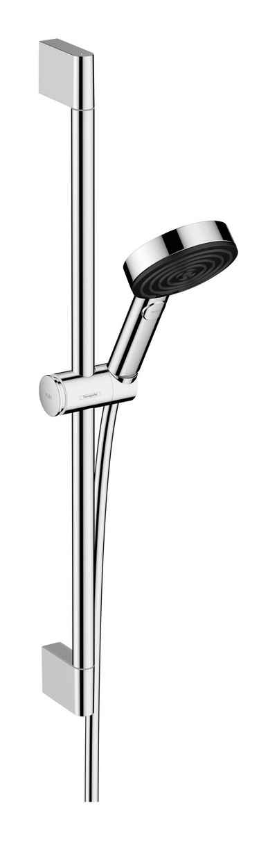 hansgrohe Stangenbrause-Set Pulsify / Pulsify Select S 105, Höhe 66.9 cm, 3 Strahlart(en), Select S Brauseset 3jet EcoSmart Relaxation 650 mm - Chrom