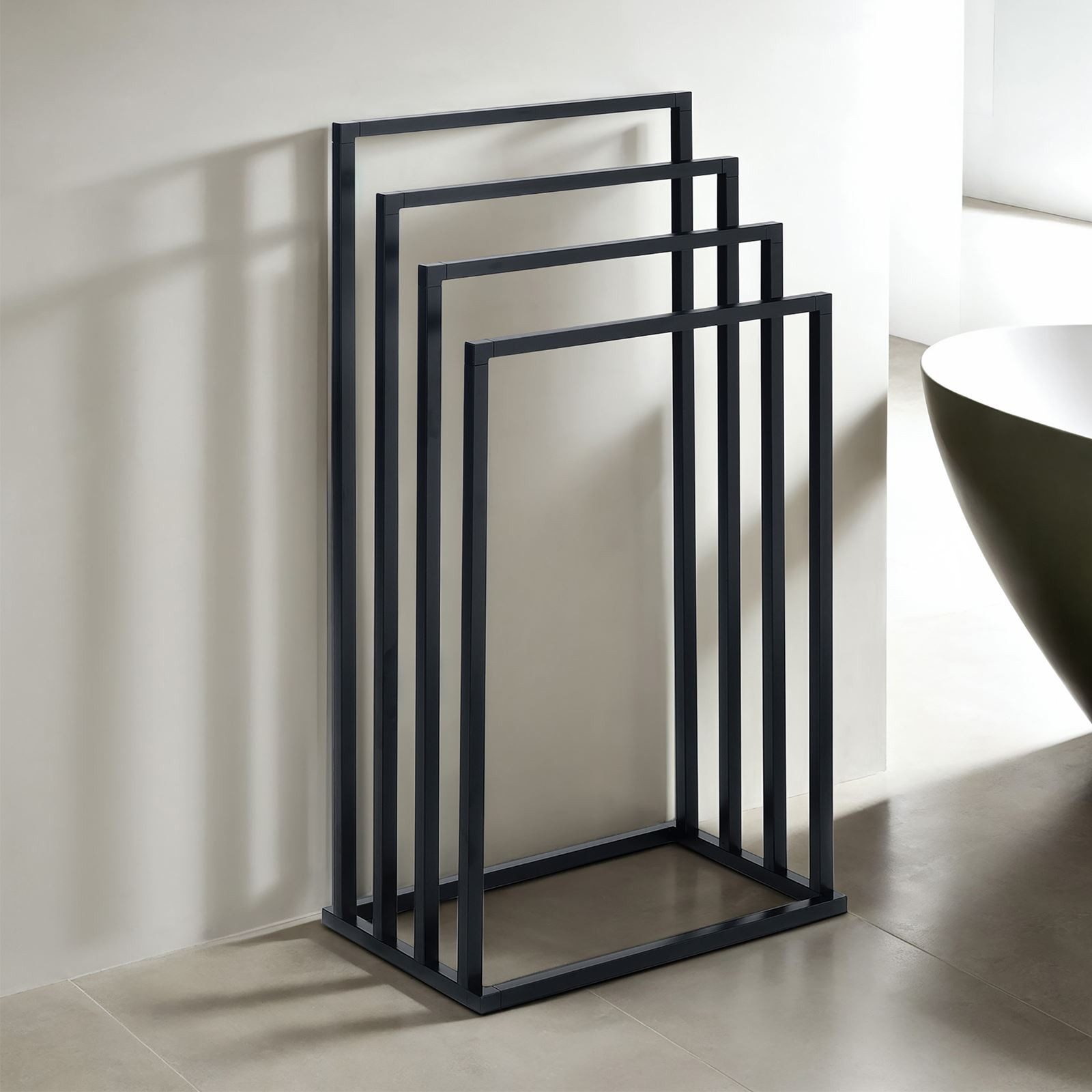 IDIMEX Handtuchständer SENZA, Handtuchständer mit 4 Stangen aus Metall pulv günstig online kaufen