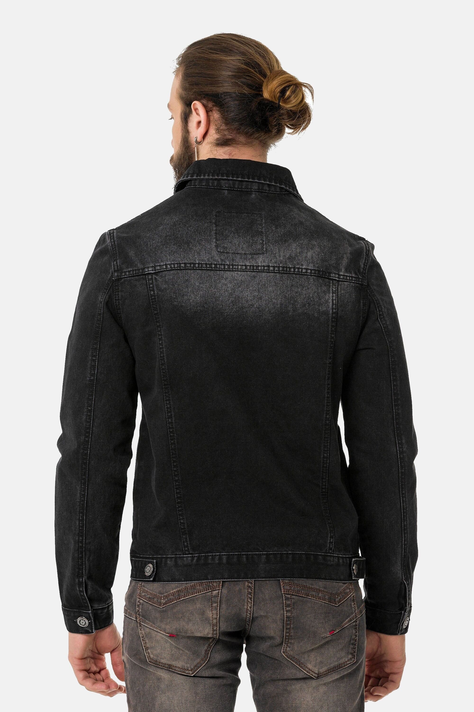 Cipo & Baxx Jeansjacke CJ289 mit Knopfleiste – Bild 3 von 5