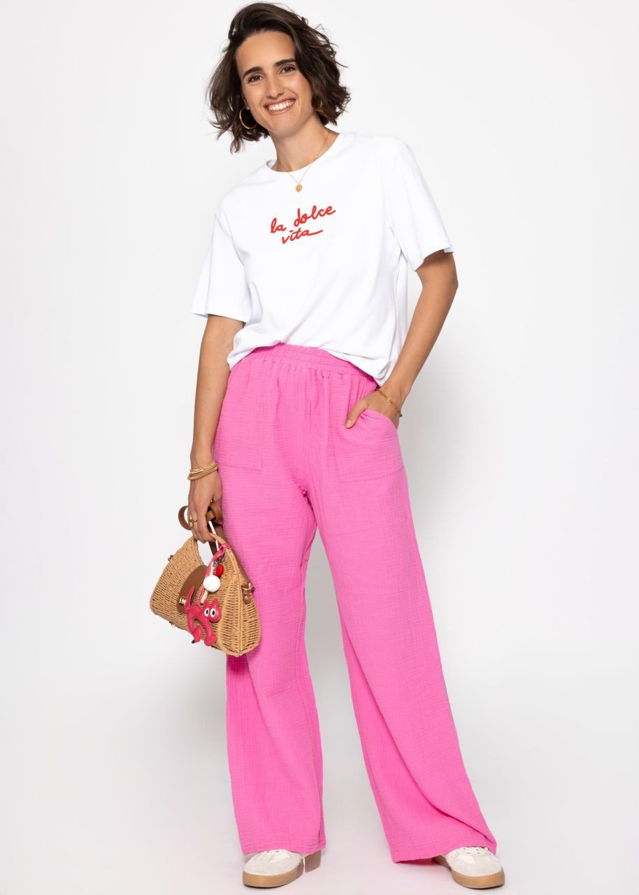SASSYCLASSY Stoffhose Musselin Hose Damen aus günstig online kaufen