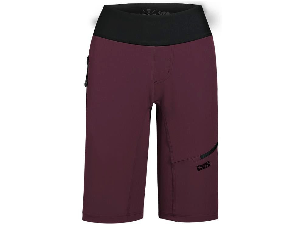 IXS Fahrradhose iXS Carve Hip-Hugger Women Shorts Raisin 36