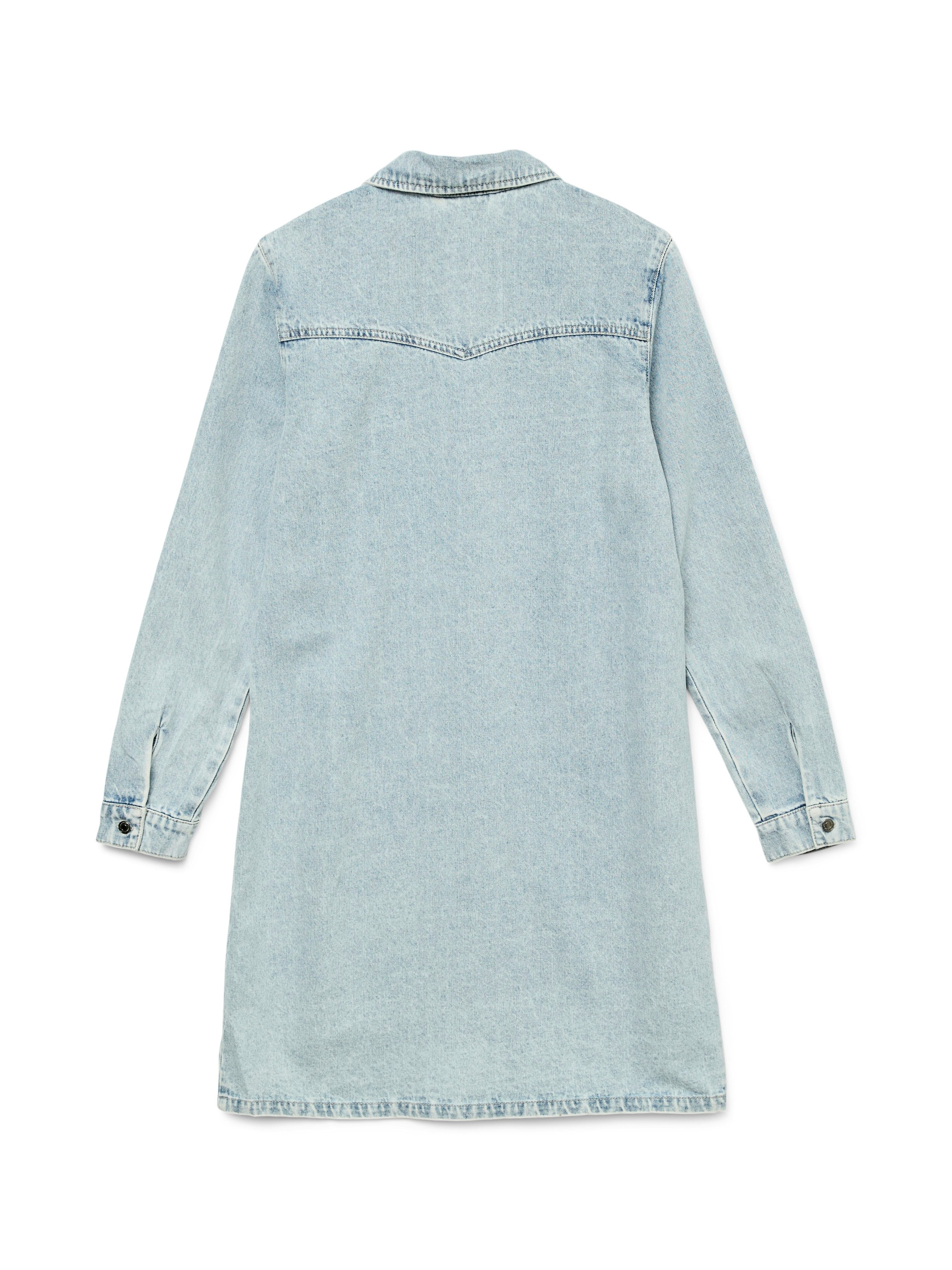 Vero Moda Jeanskleid VMJENNIE LS SHORT DENIM DRESS GA NOOS