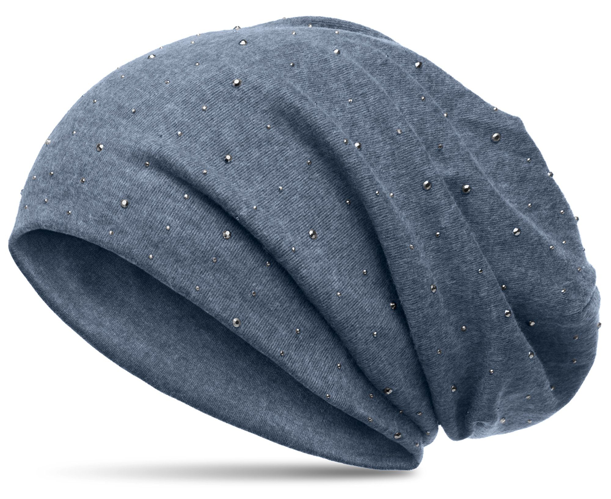Caspar Beanie MU137 Beanie Mütze mit Strass und warmem Flanell Stoff günstig online kaufen