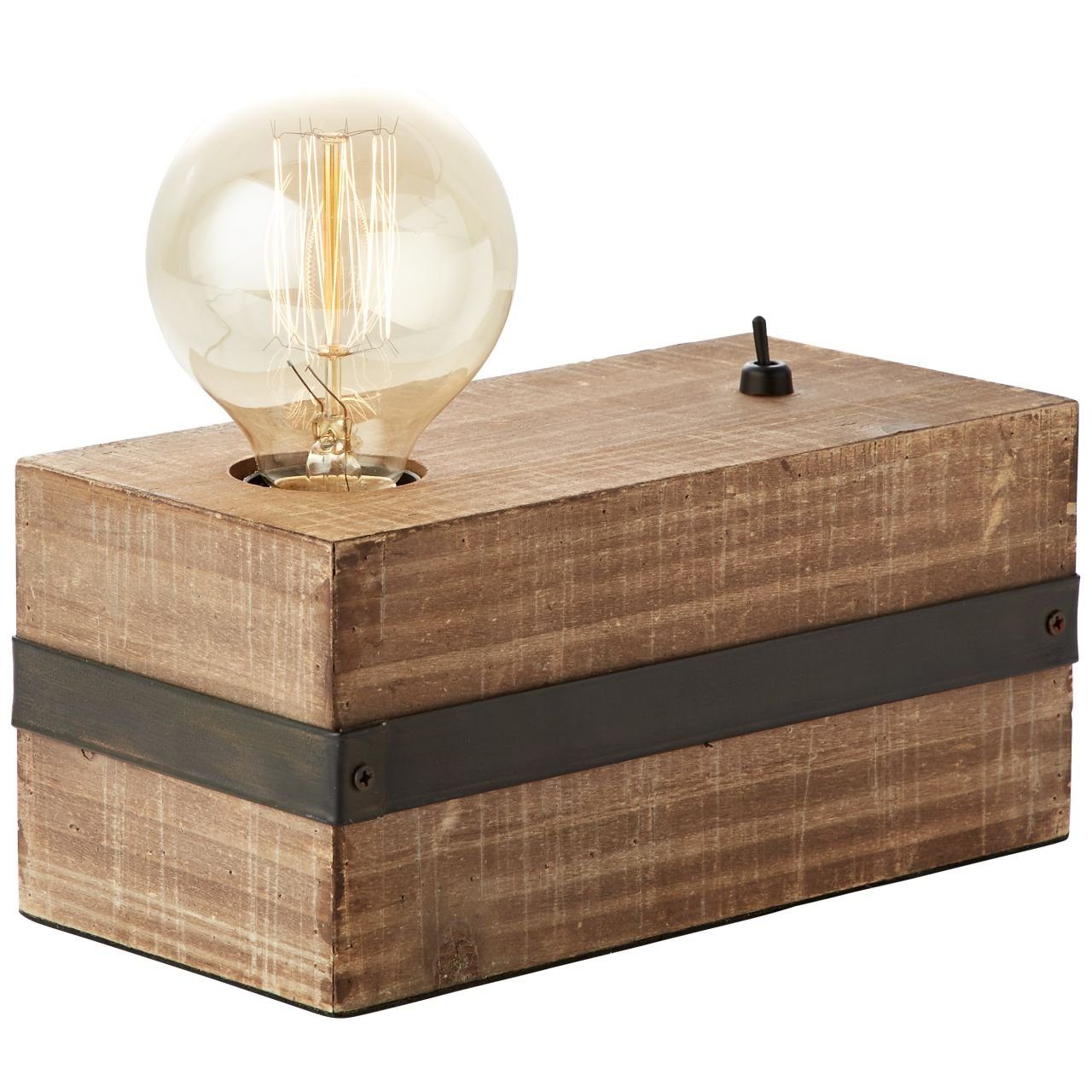 Brilliant Tischleuchte Woodhill, Lampe antik/schwarz Nor Woodhill Tischleuchte g.f. E27, 1x 30W, A60