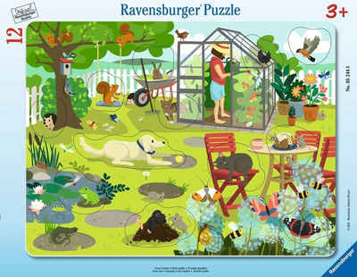 Ravensburger Puzzle Ravensburger 52448 Kinderpuzzle Unser Garten, 12 Puzzleteile