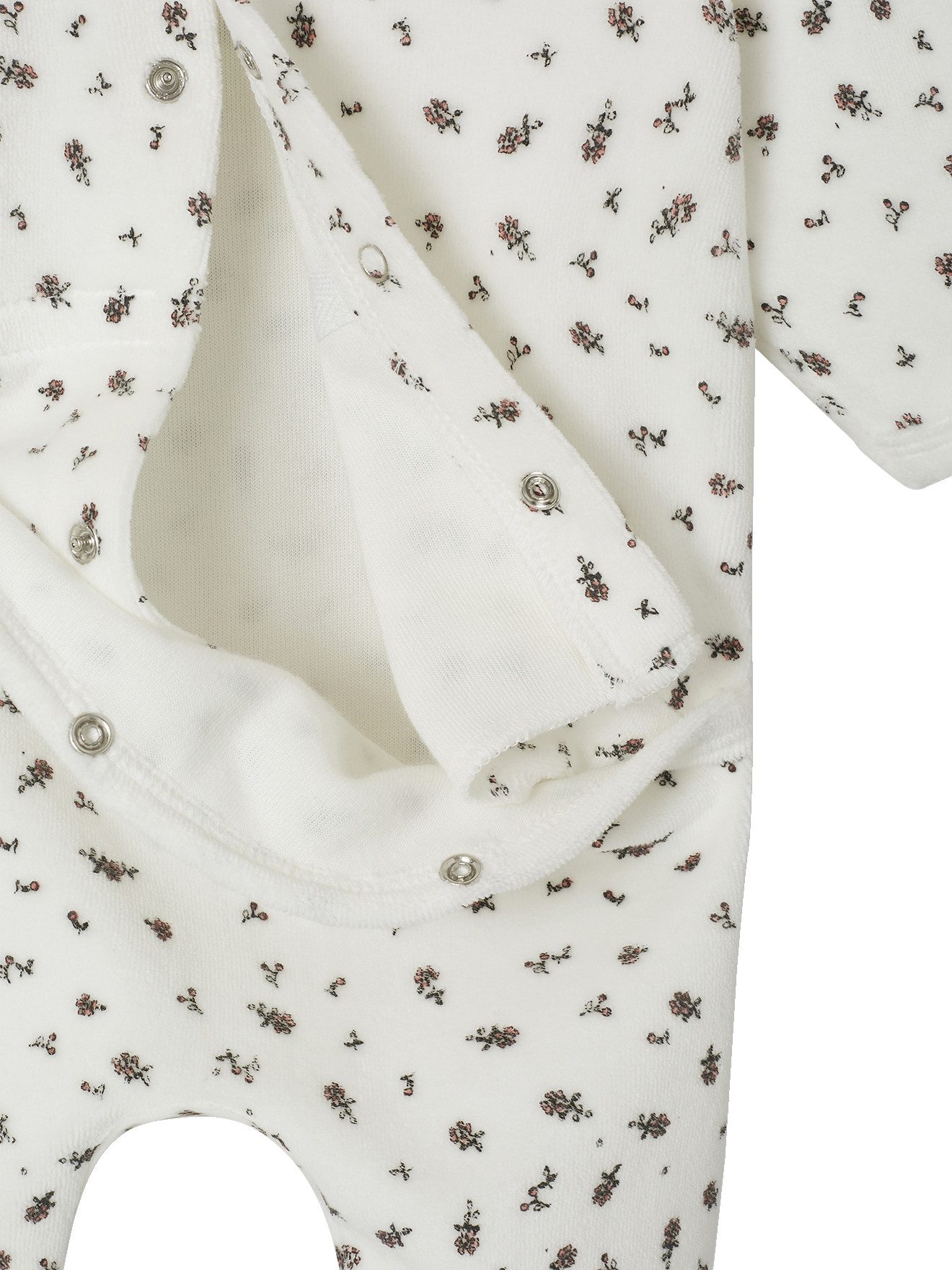 vertbaudet Schlafanzug 2er-Pack, Blumenmuster, Bubikragen