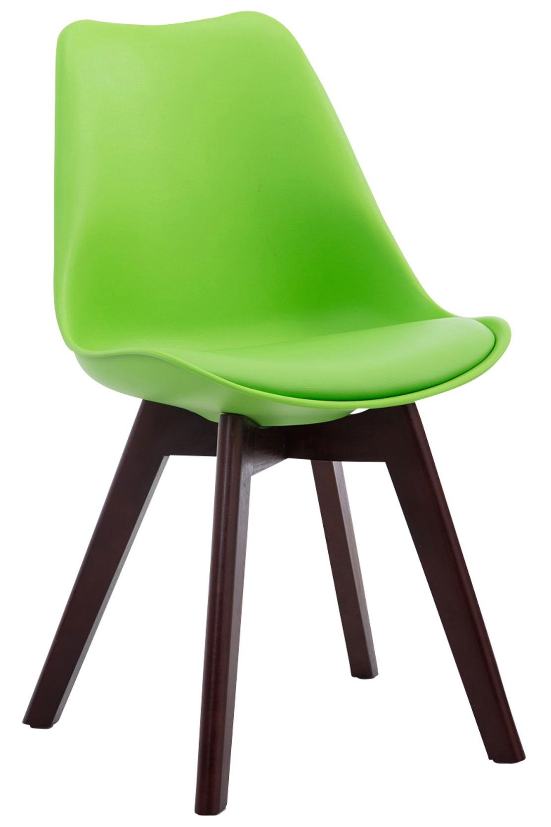 CLP Küchenstuhl Borneo V2 Kunstleder, mit Kunststoffsitzschale grün