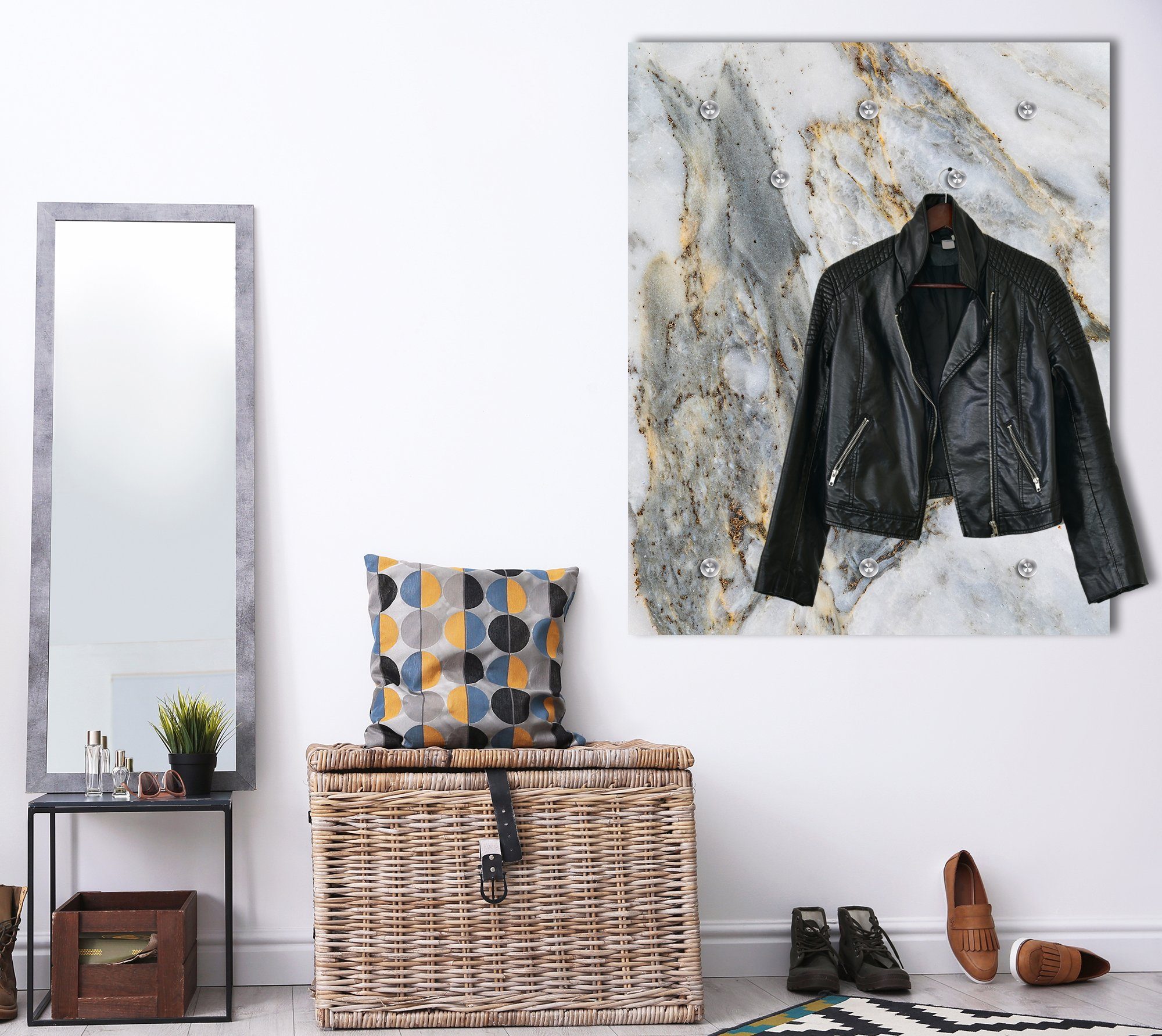 queence Wandgarderobe Marmor - Garderobe aus günstig online kaufen