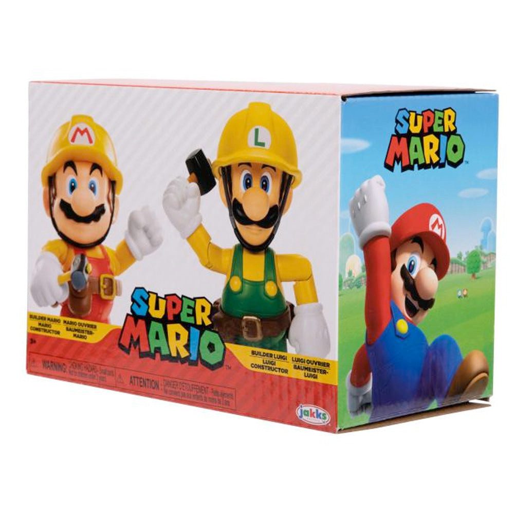 Nintendo Spielfigur Nintendo Super Mario Figuren 2er-Pack: Mario & Luigi Maker, 10cm