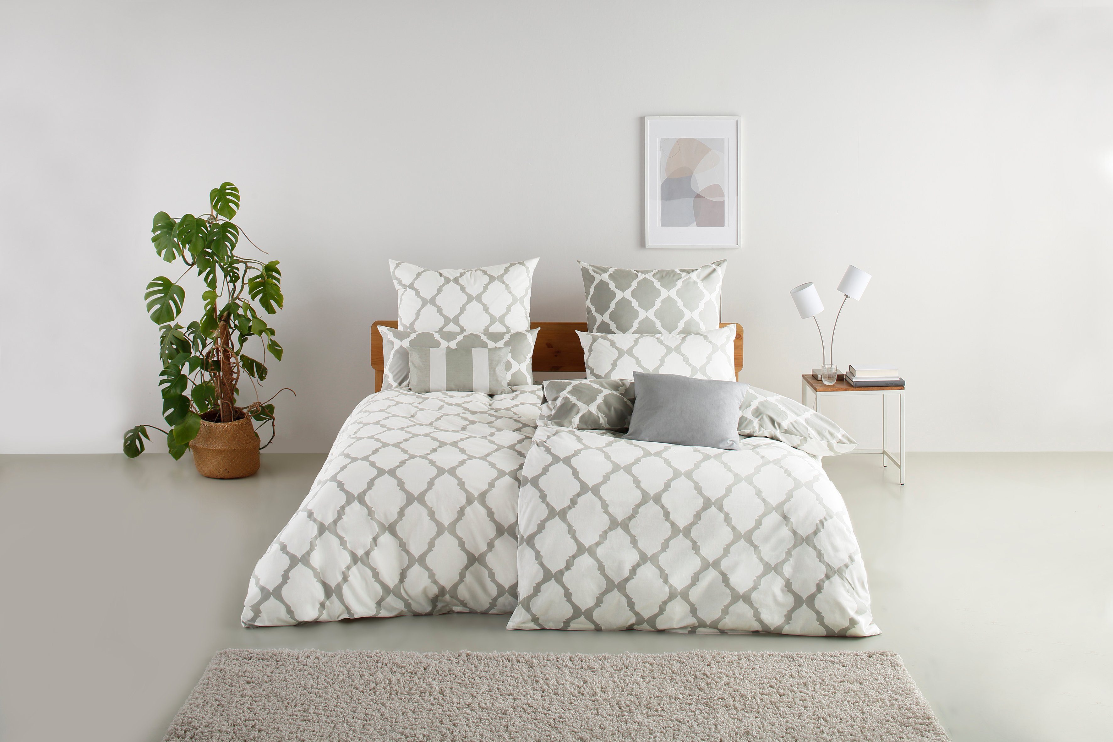 OTTO home Wendebettwäsche Alba in Gr. 135x200 oder 155x220 cm, Biber, 2 tei günstig online kaufen